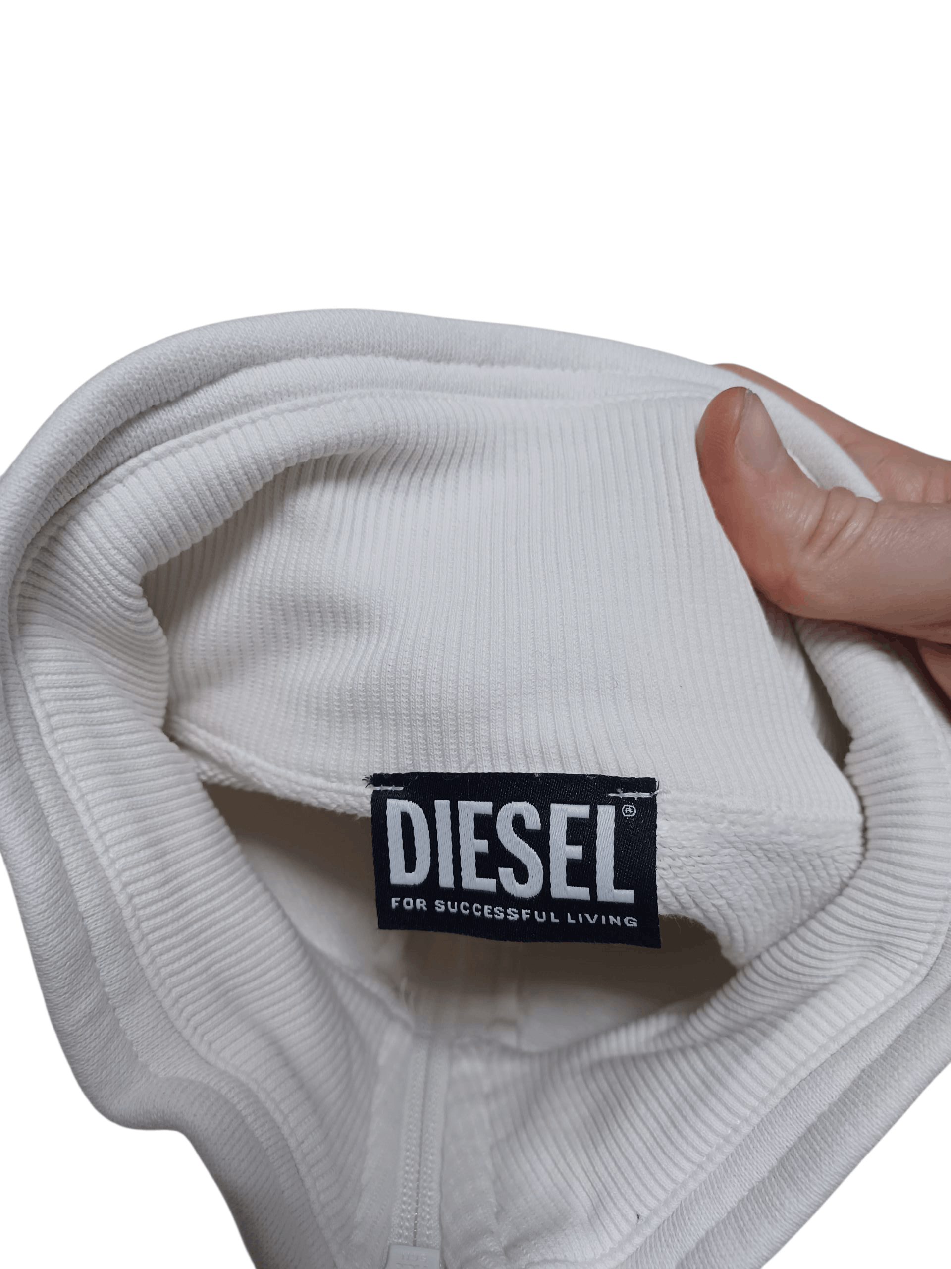 Diesel DIESEL VINTAGE BIG LOGO EMBROIDERED 1/3 SWEATSHIRT Size US M / EU 48-50 / 2 - 4 Thumbnail