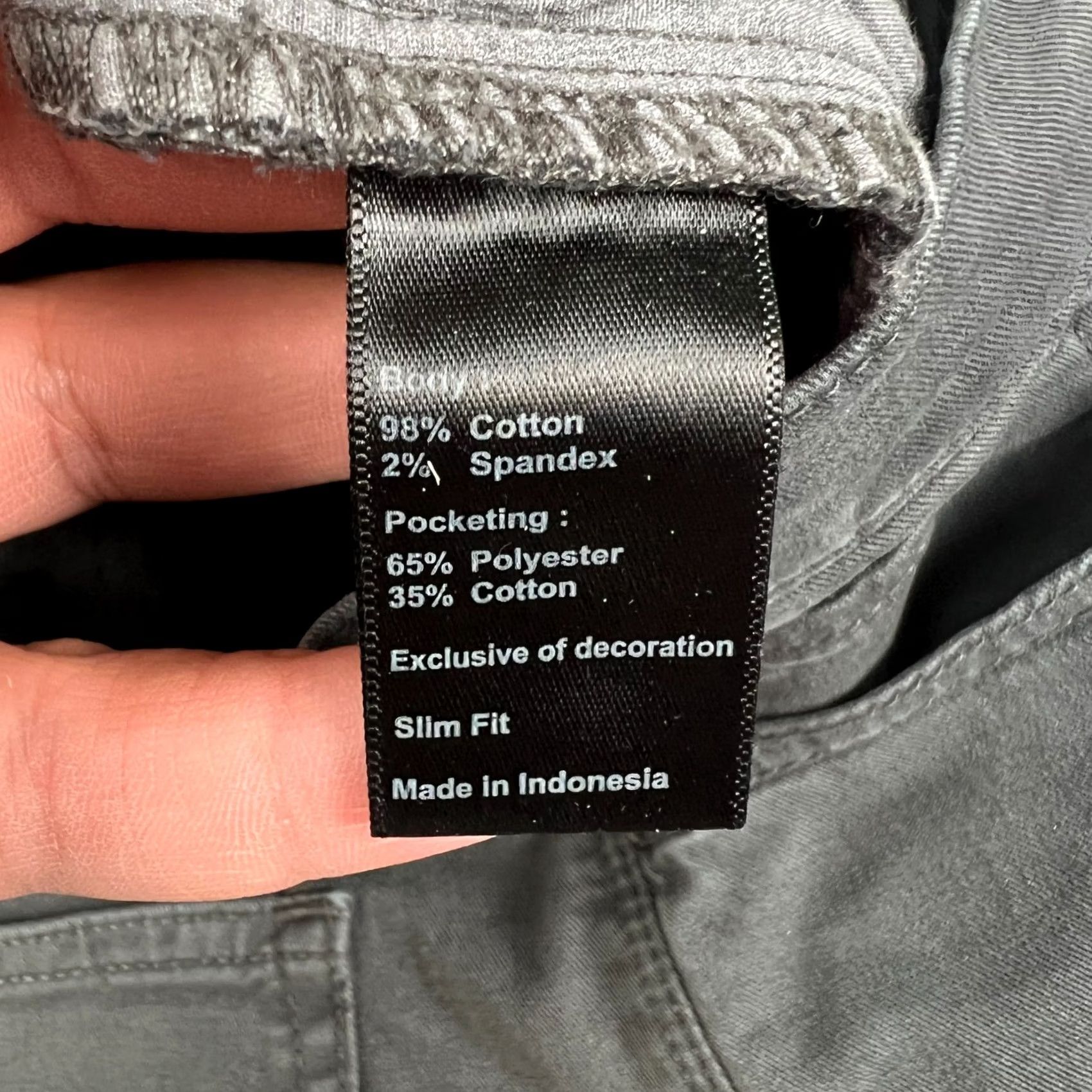 Flint And Tinder Flint & Tinder Pants Mens Slim Fit Stretch Chino 32x32 Grey Size US 32 / EU 48 - 5 Thumbnail