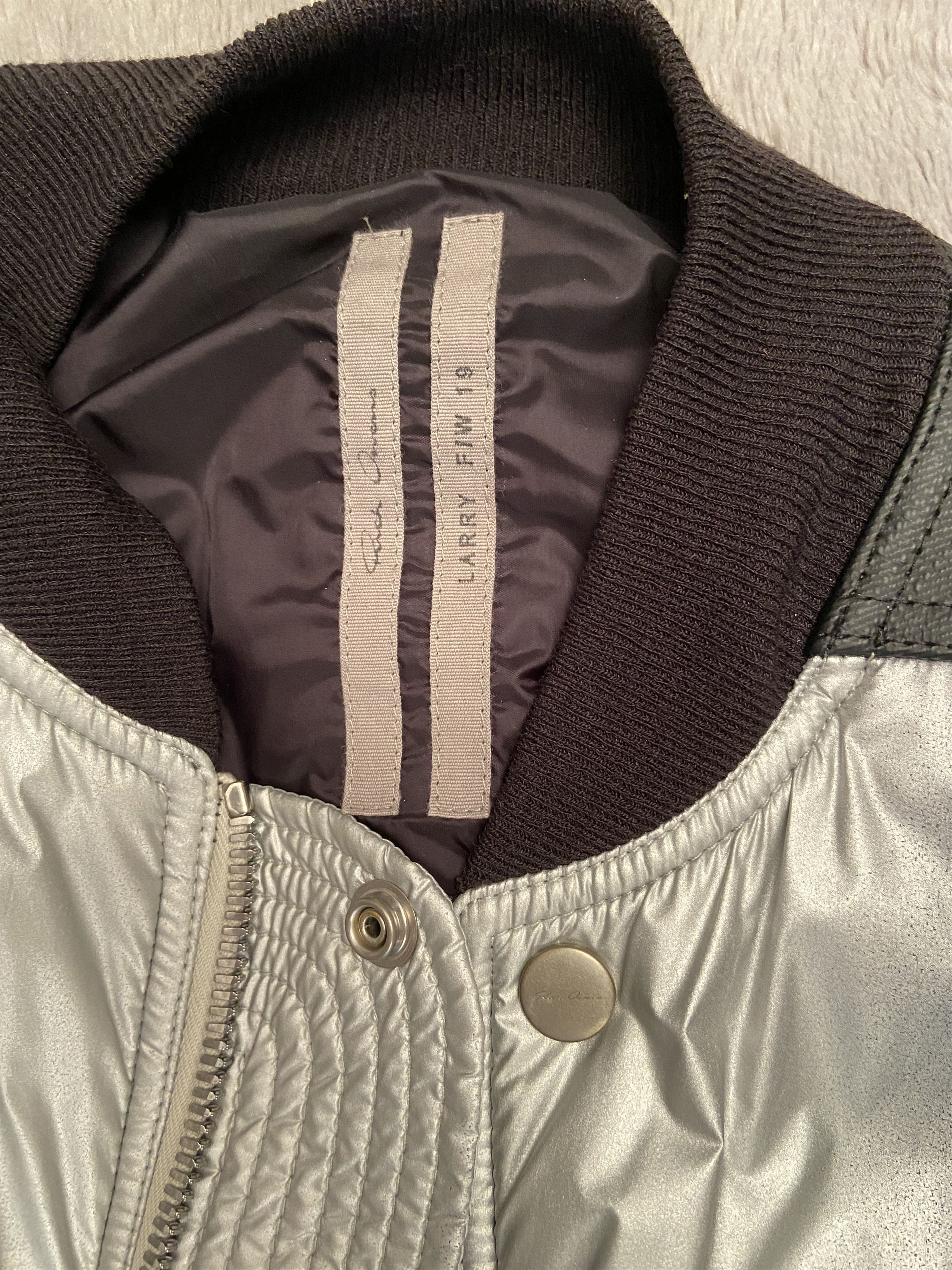 Rick Owens New 'LARRY' Degrade Bomber Jacket Size US M / EU 48-50 / 2 - 3 Thumbnail