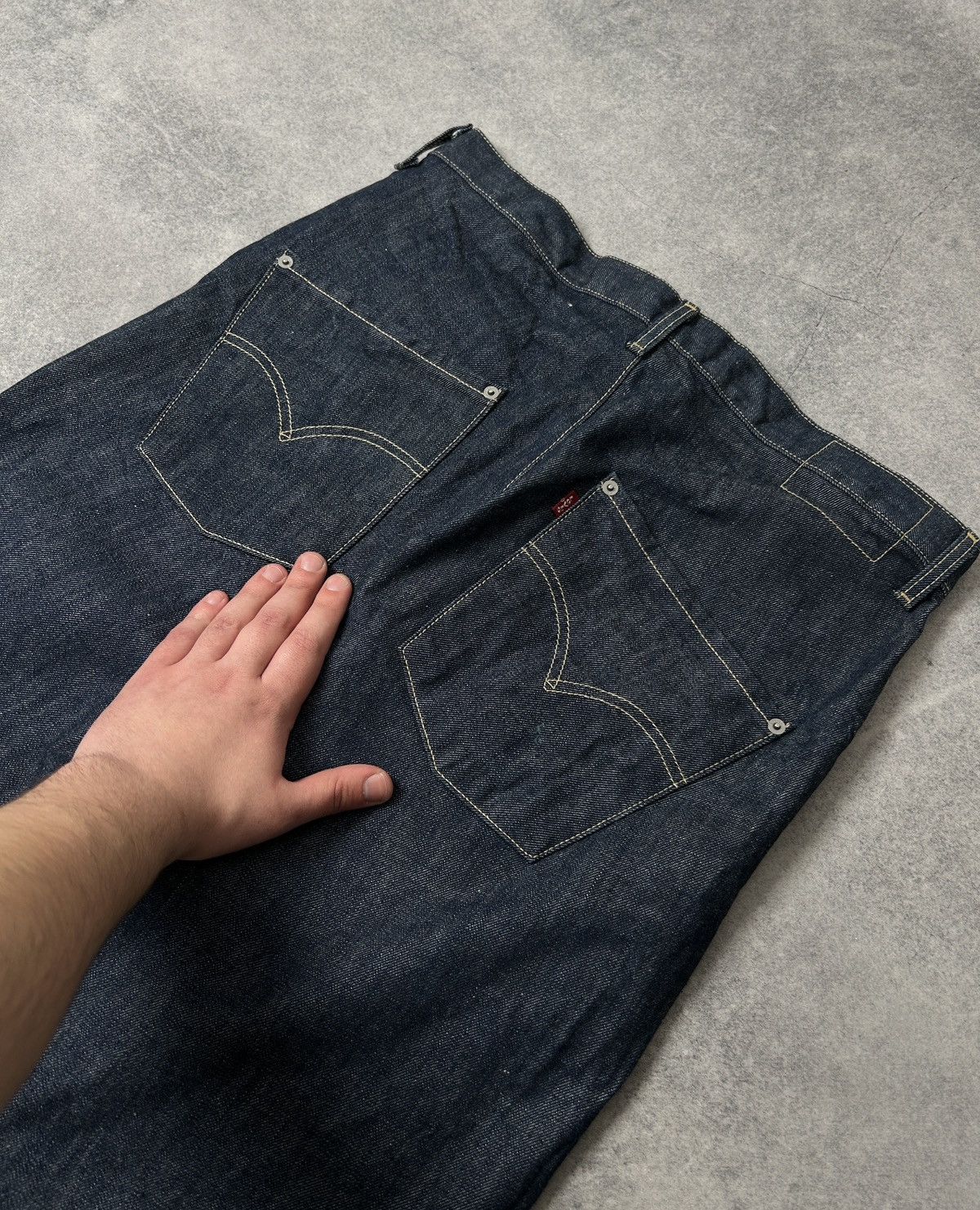 Levi's Levis engineered x hand made custom jeans mens blue Size US 34 / EU 50 - 5 Thumbnail