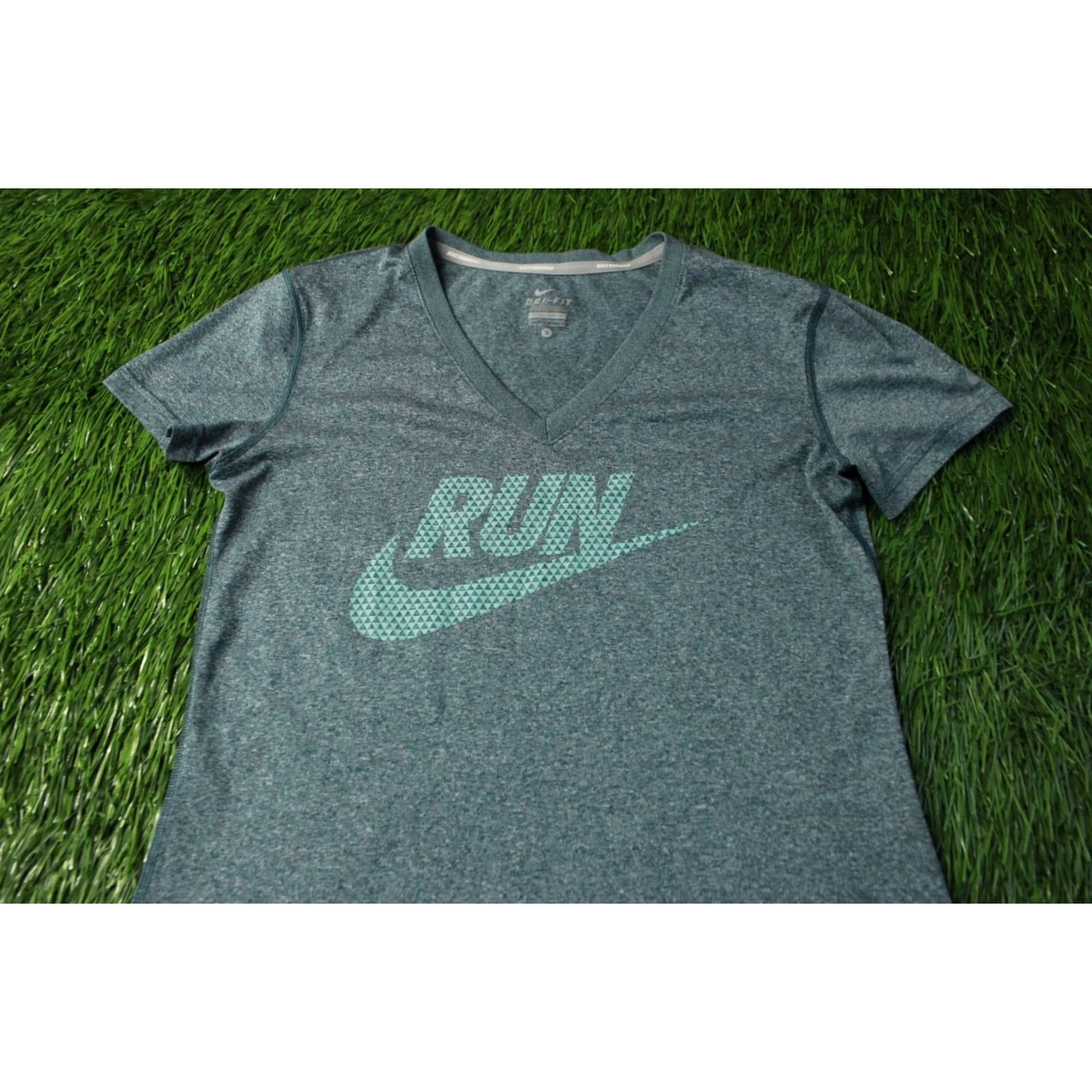 Nike Nike Dri-FIT Women Running Shirt Jersey Green Size S Small 2015 Size S / US 4 / IT 40 - 2 Thumbnail