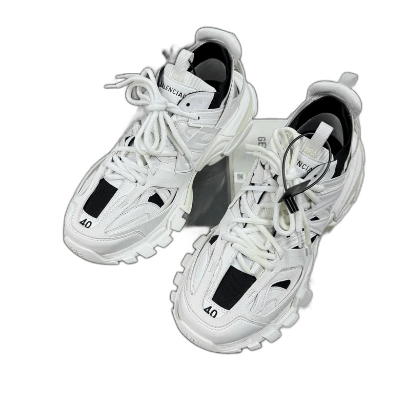 Balenciaga Balenciaga Track Socks Dad Shoes Black White Size US 7.5 / EU 40-41 - 1 Thumbnail