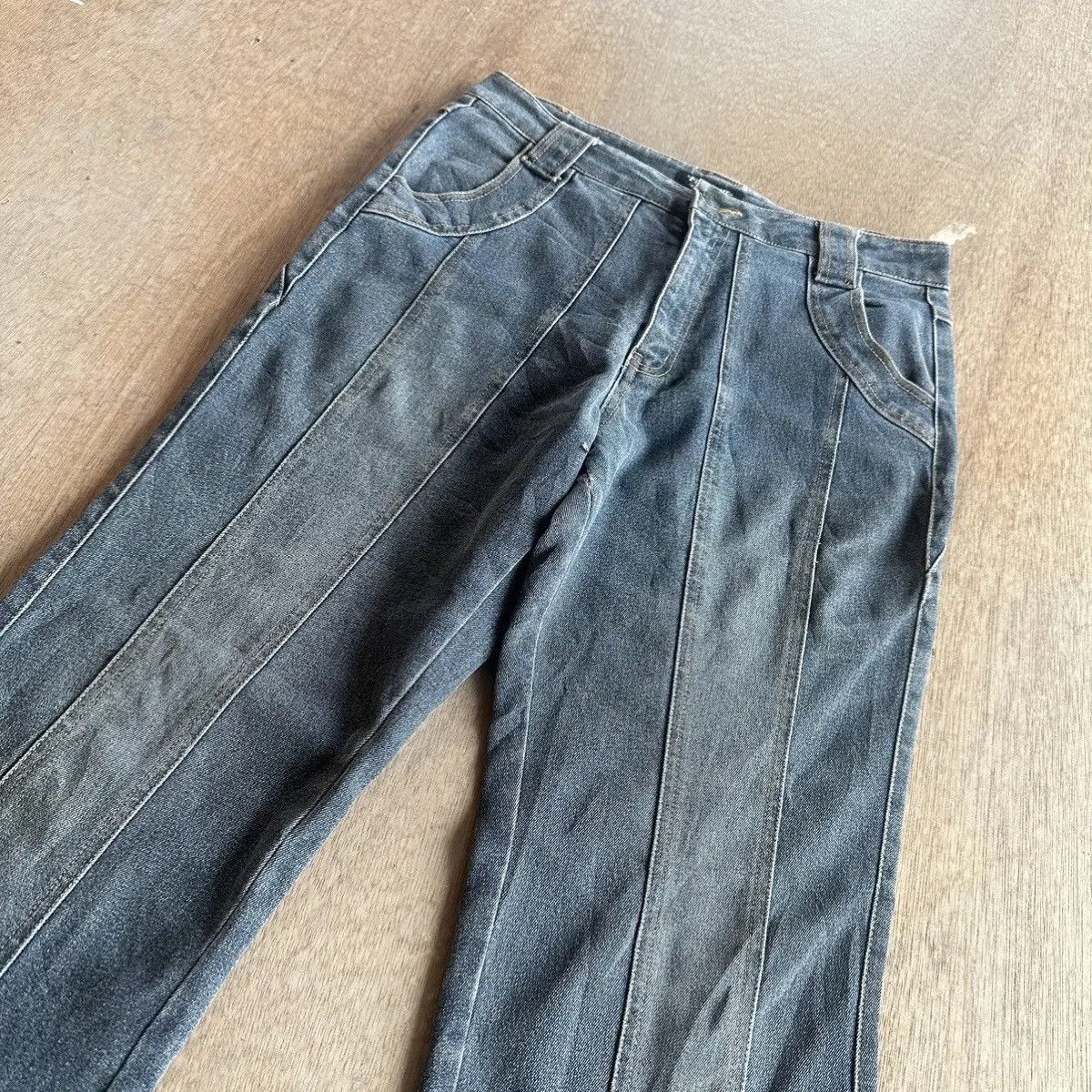Japanese Brand FLARE/BOOTCUT🔥FULLHEART Jean JapaneseBrand Double Bone Pant Size 29" - 2 Thumbnail