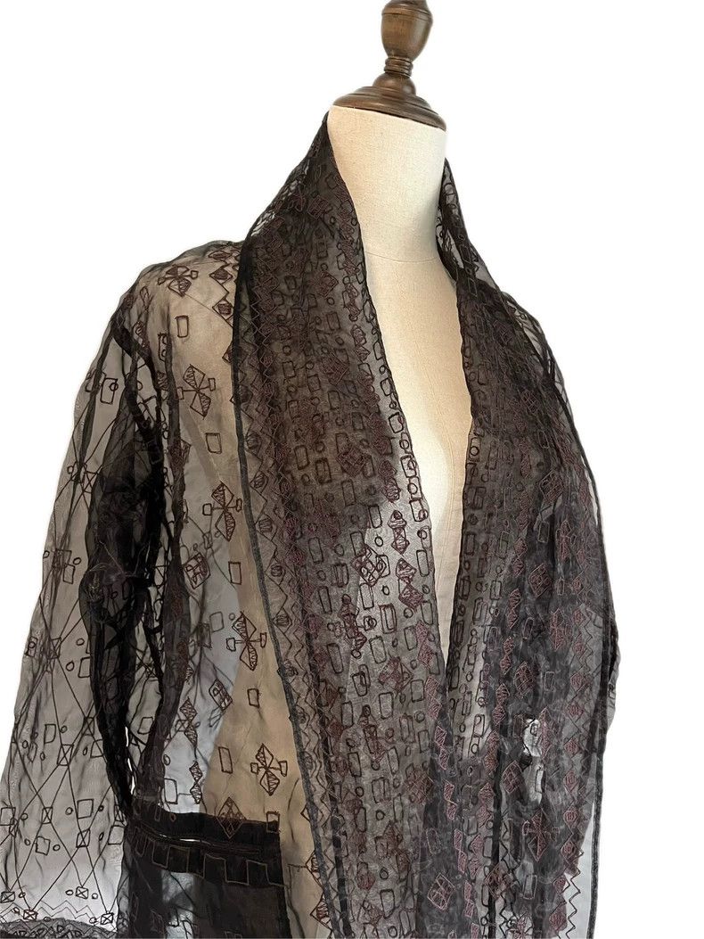 Issey Miyake Issey Miyake size:2 Black embroidered cardigan Size XS / US 0-2 / IT 36-38 - 3 Thumbnail