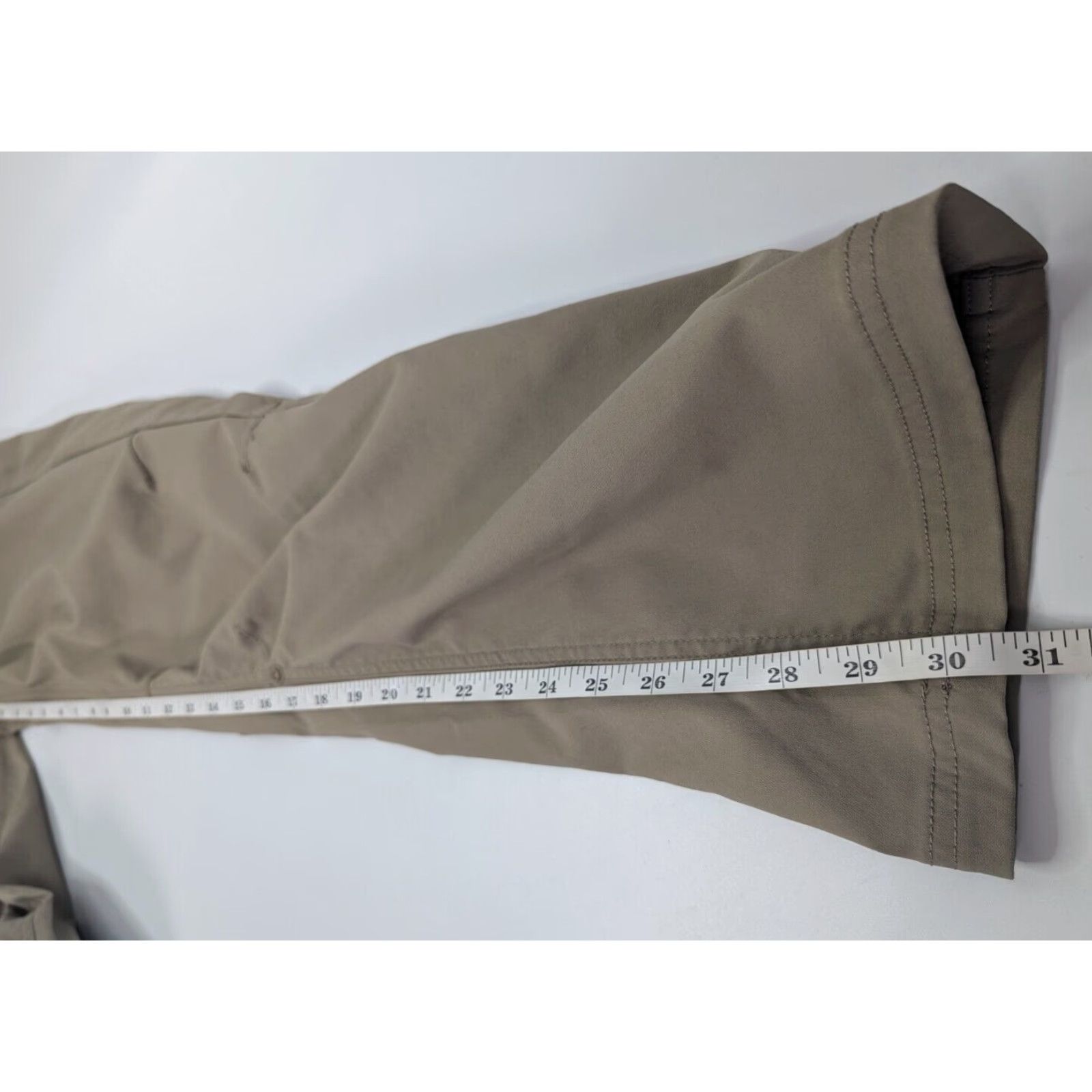 Prana prAna Halle Roll-Up Hiking Nylon Pants Beige 14 Women Convertible, Roll Up, Bootcut, Flat Front, 97% Nylon 3% Elastane, Slim Casual Outdoors Size 36" / US 14 / IT 50 - 6 Thumbnail