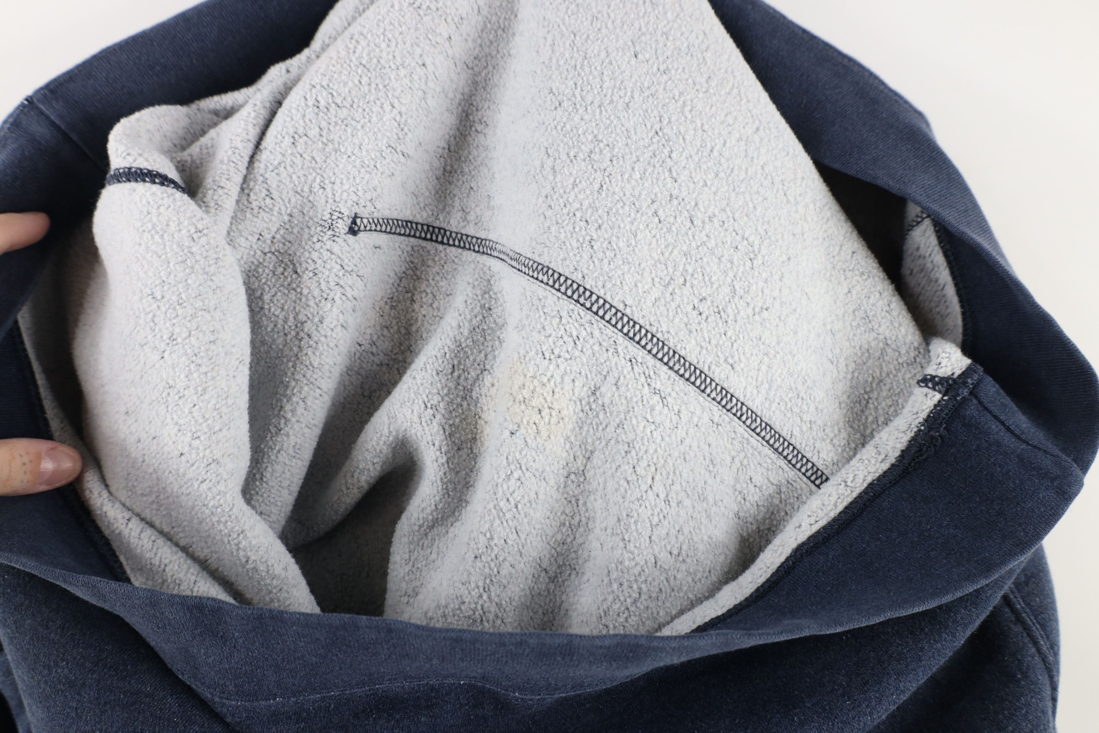 Nike × Vintage Vintage Nike Mini Swoosh Hoodie Sweatshirt Heather Blue Size US XL / EU 56 / 4 - 9 Thumbnail