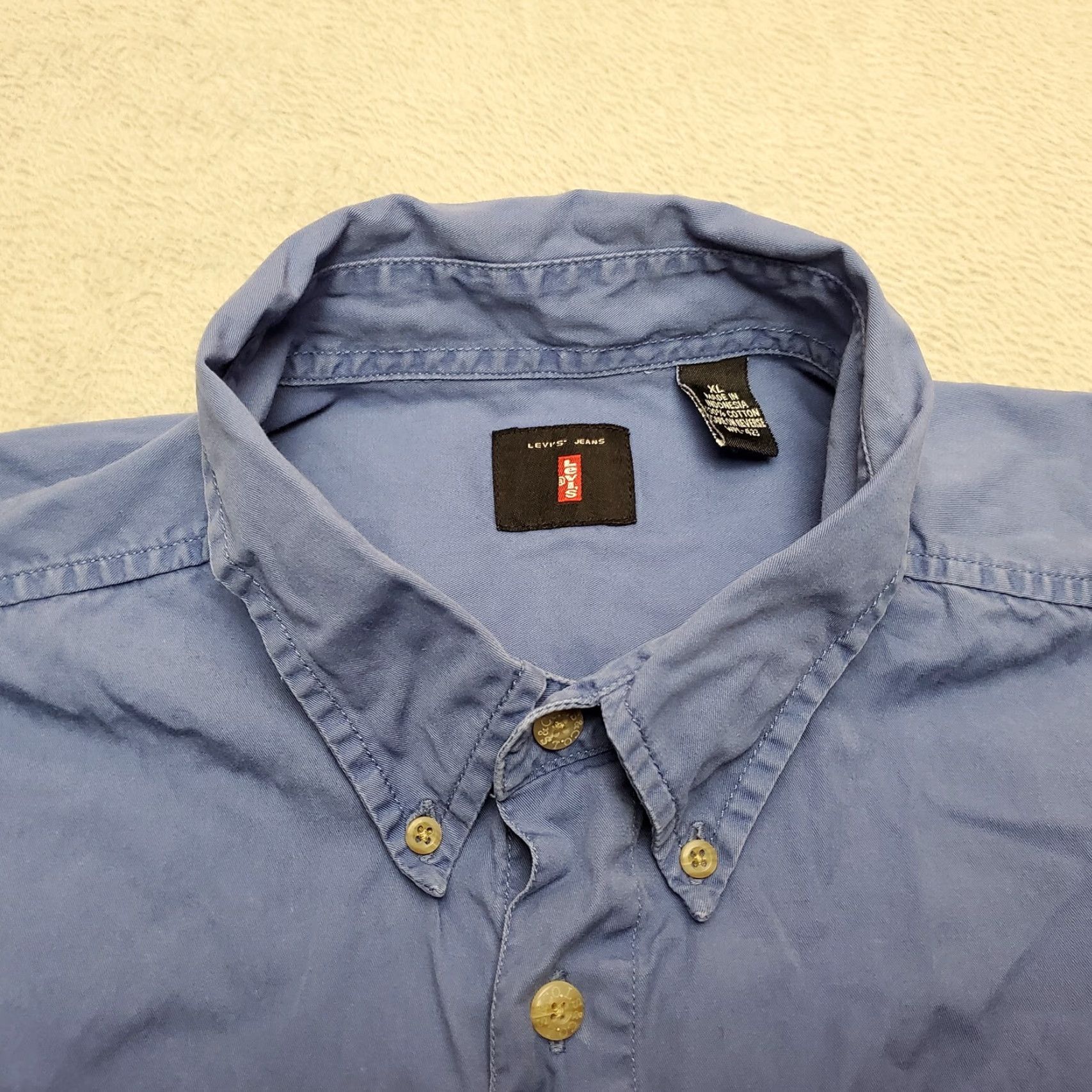 Levi's Levi's Jeans Shirt Mens XL Blue Button-Down Red Tab 100% Cotton Outdoor Casual Shirt Mens XL Blue Denim Button-Up Casual Outdoor Red Tab 100% Cotton Size US XL / EU 56 / 4 - 5 Thumbnail