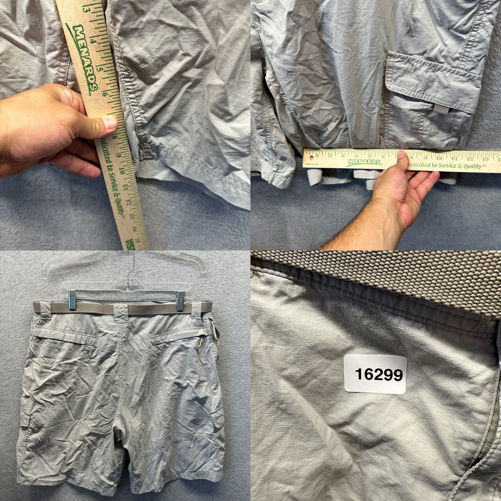 Vintage Columbia Shorts Cargo Outdoor Nylon Gray XXL XL? Size US 36 / EU 52 - 10 Thumbnail
