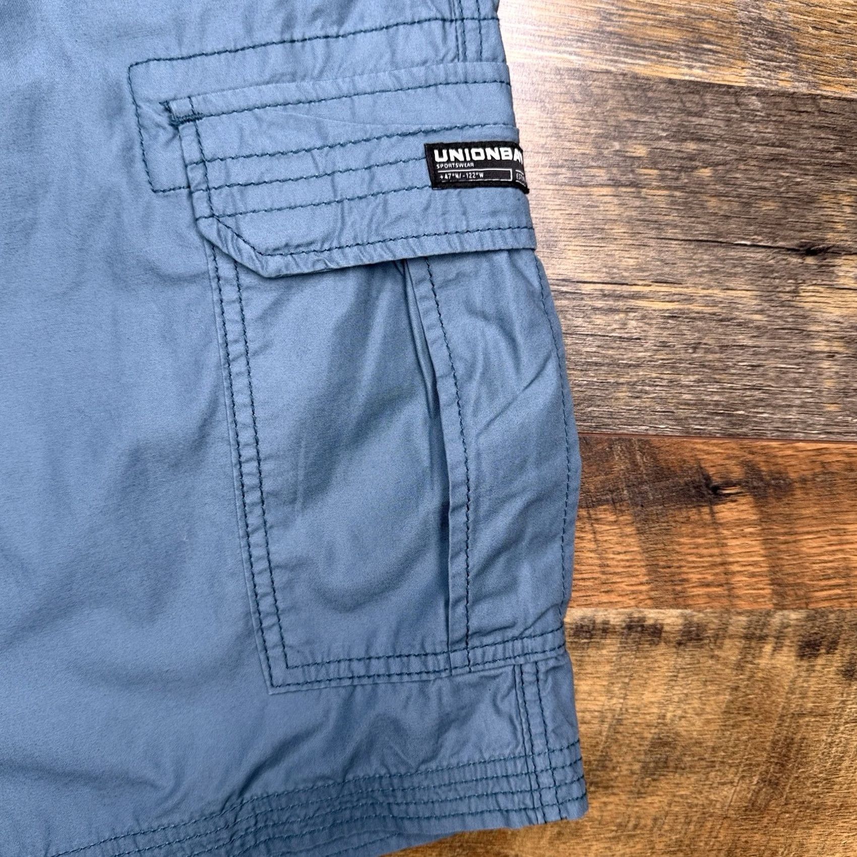 Vintage Union Bay Vintage Cargo Shorts Mens 38 Tidal Wave Blue Mason New Size US 38 / EU 54 - 4 Thumbnail