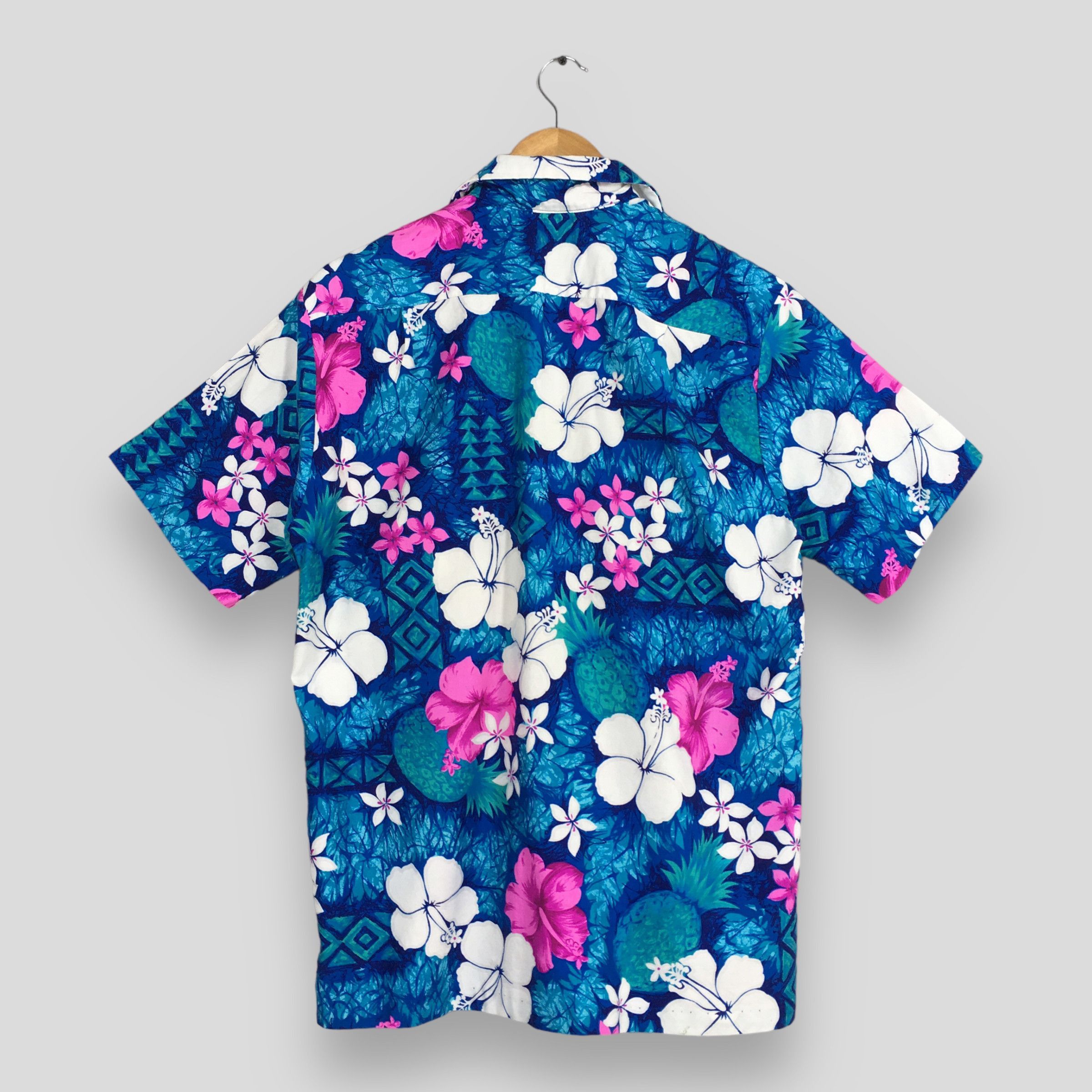 Life's a Beach Vintage Hawaii Beach Floral Blue Soft Shirt Medium Size US M / EU 48-50 / 2 - 6 Thumbnail