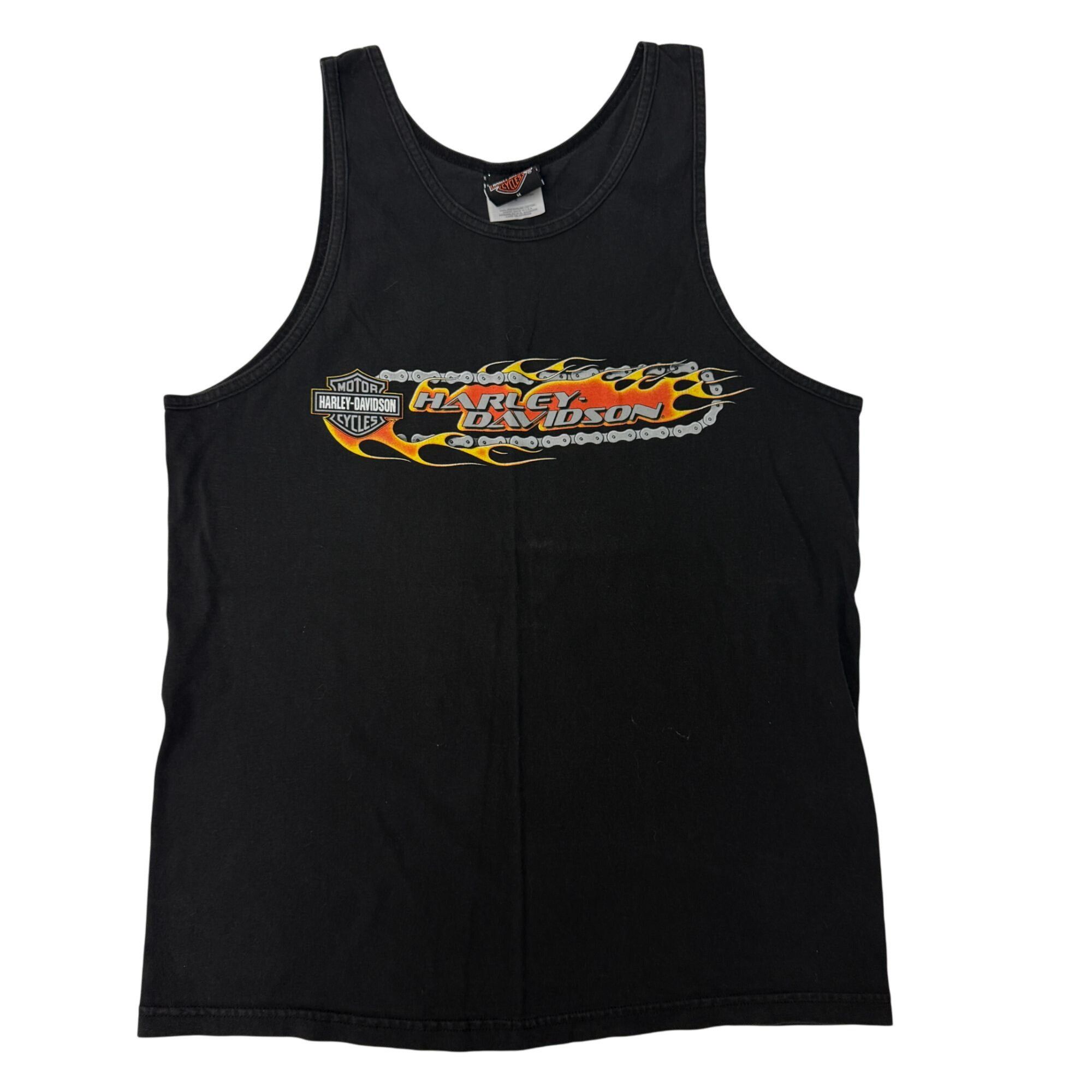 Harley Davidson Vtg Harley Davidson Motorcycles LAS VEGAS FLAMES Tank Size US M / EU 48-50 / 2 - 4 Thumbnail