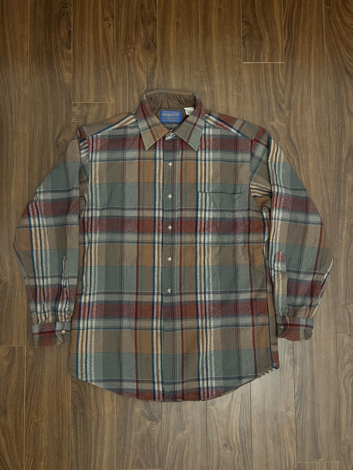 Pendleton Pendleton Wool Plaid Lodge Shirt in Brown Mix Size US M / EU 48-50 / 2 - 1 Thumbnail