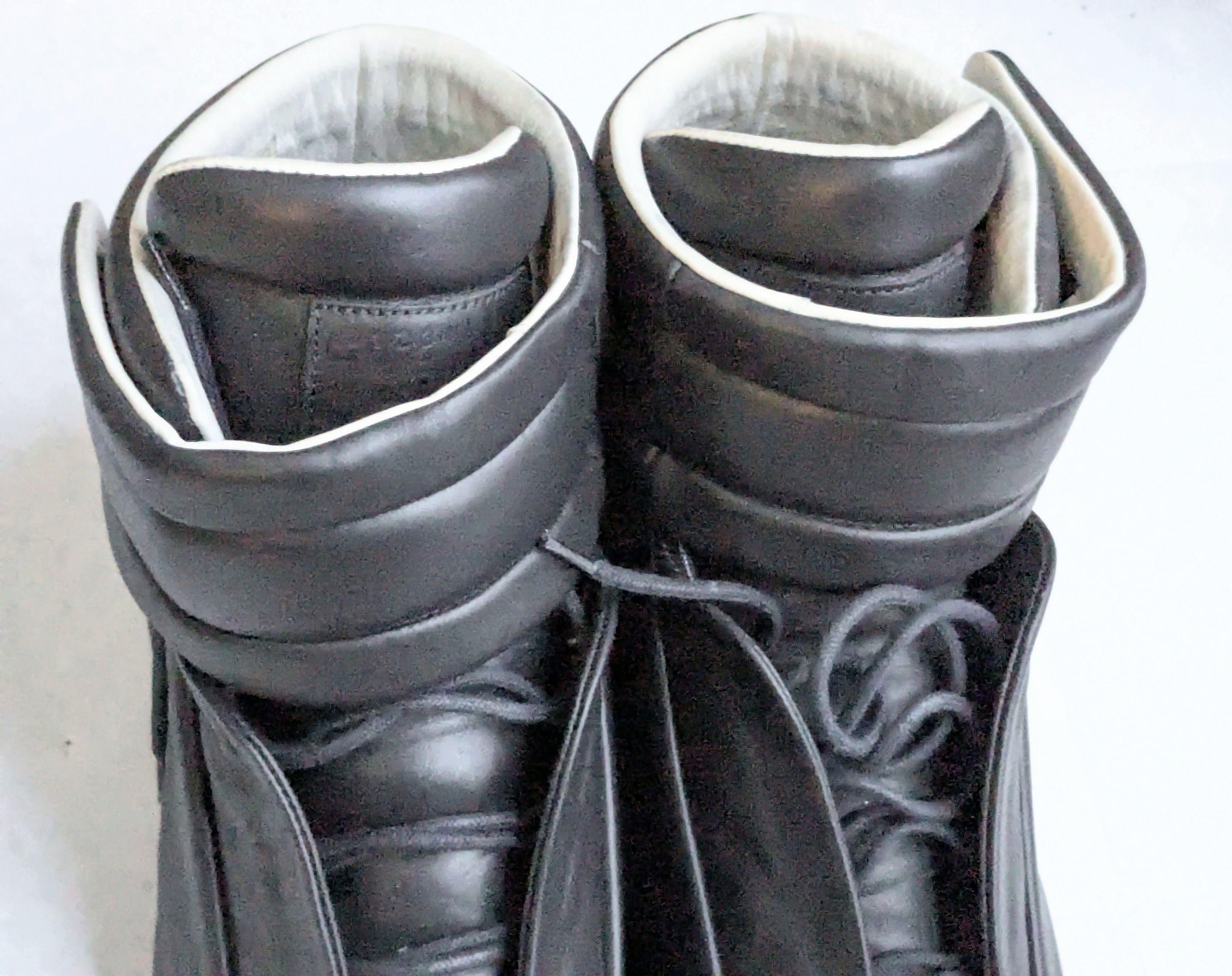 Maison Margiela Maison Margiela Future Black Red Leather 12 45 Italy High Size US 12 / EU 45 - 2 Thumbnail