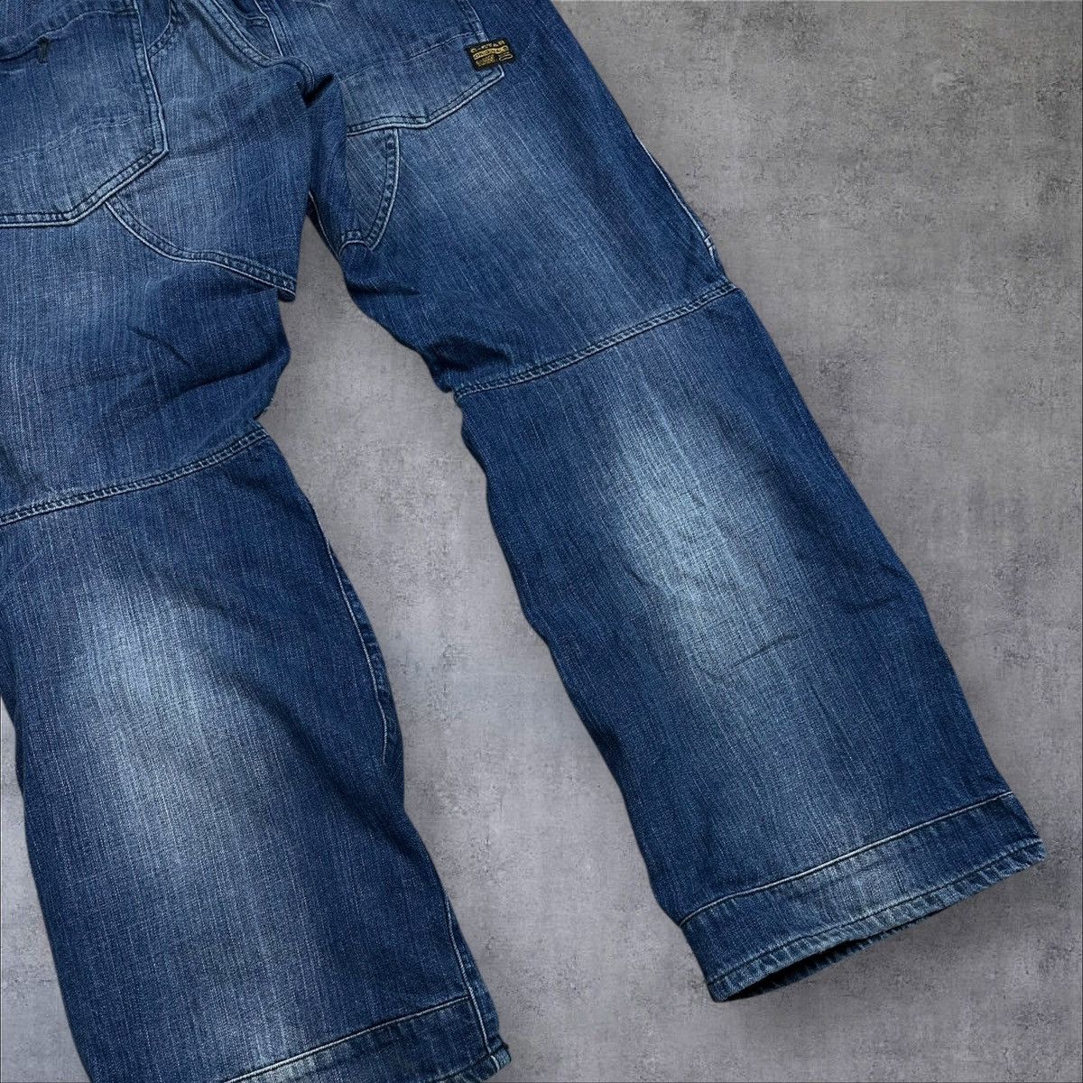 G-Star Vintage G star Raw 3301 Double Knee Biker Jeans Denim Pants Size US 32 / EU 48 - 3 Thumbnail
