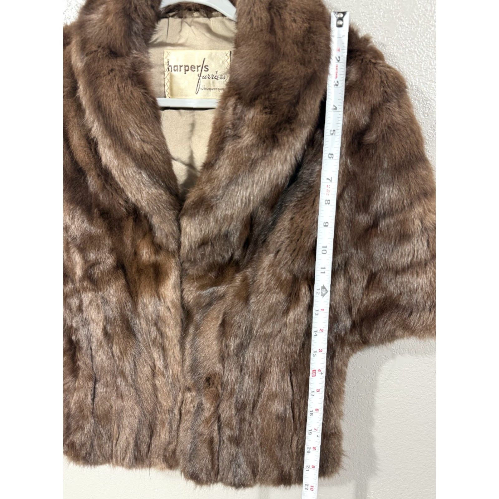 Vintage VINTAGE Harpers Furriers Mink STOLE S Womens Dark Brown Hook Closure Size S / US 4 / IT 40 - 2 Thumbnail