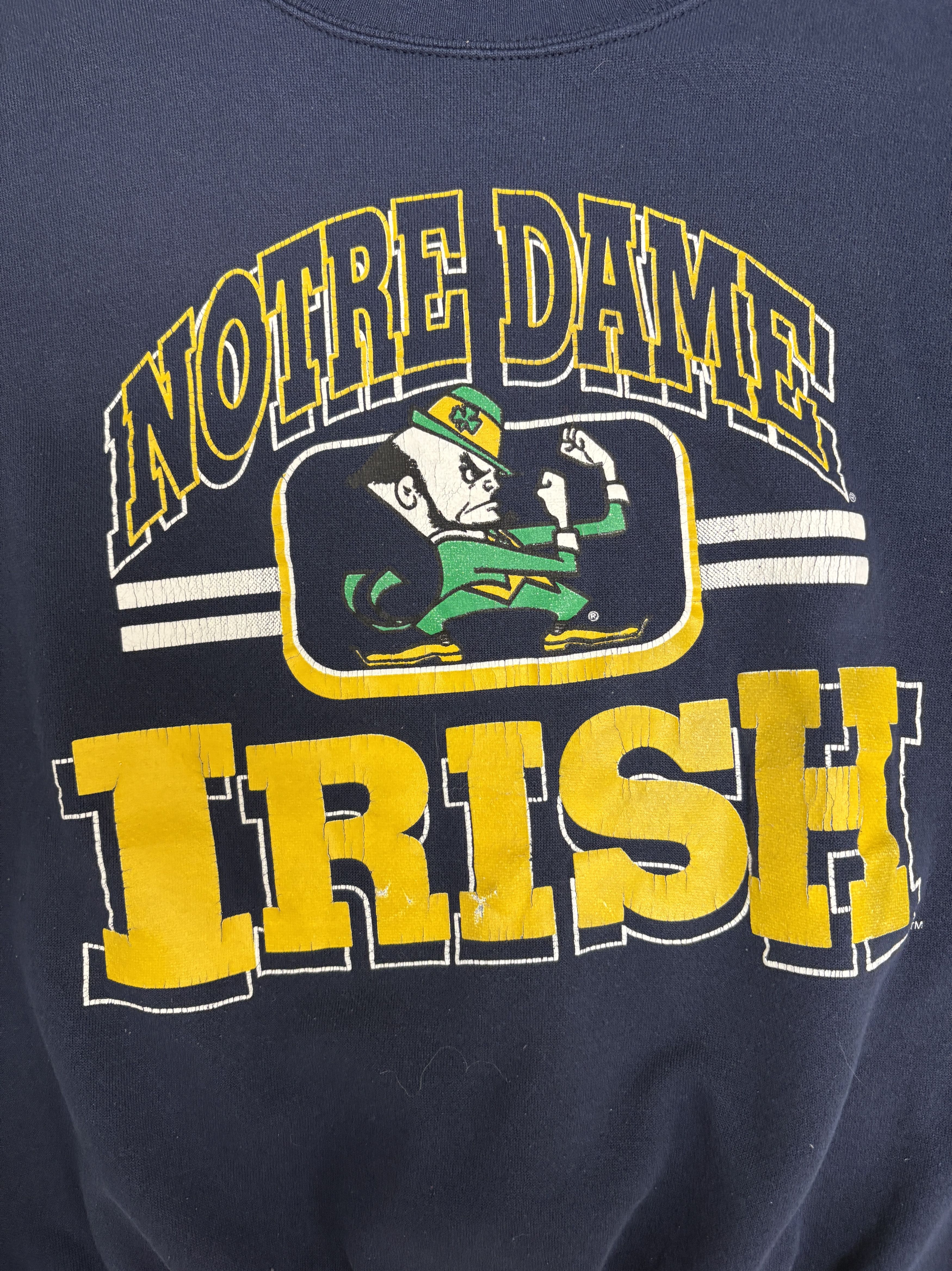 Vintage Notre Dame Fighting Irish Vintage Crewneck Sweater Size US XL / EU 56 / 4 - 2 Thumbnail