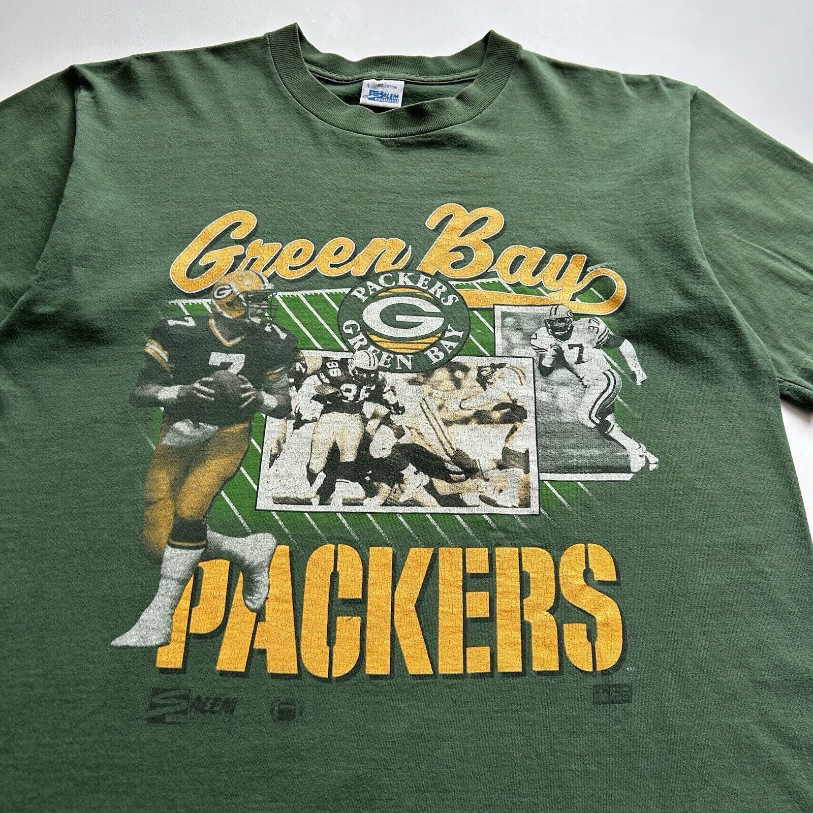 NFL Vintage 90s Green Bay Packers Salem Sportswear T Shirt Large Size US L / EU 52-54 / 3 - 2 Thumbnail