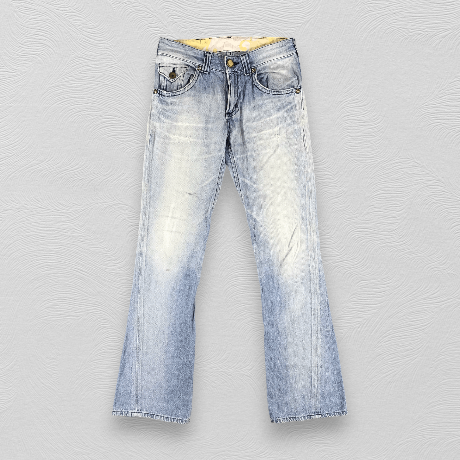 Edwin Edwin Blue Trip Jeans Medium Wash Flare Denim KJ1462 Size US 30 / EU 46 - 1 Thumbnail