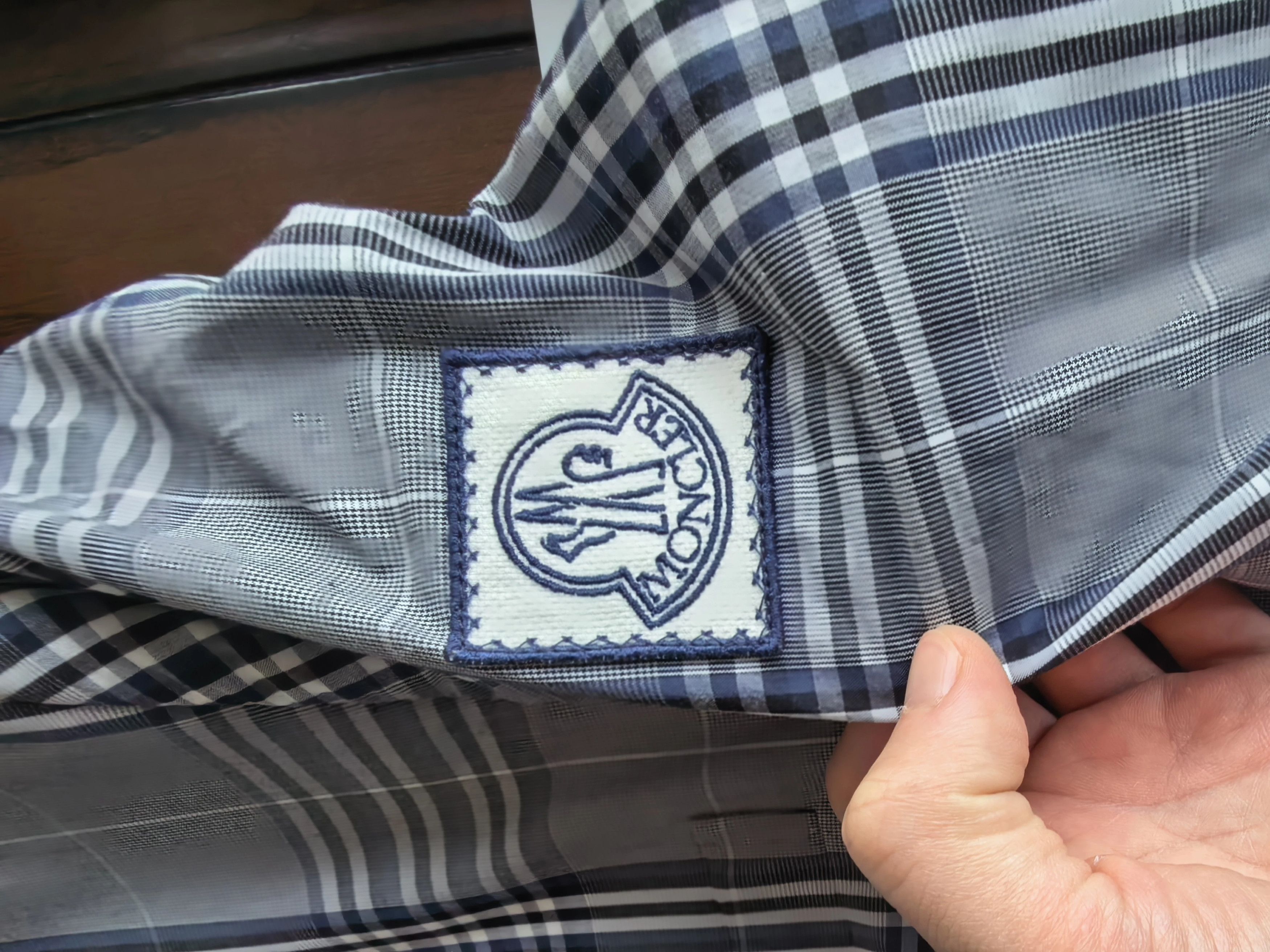 Moncler Moncler New With Tags Gray Check Cotton Suit Jacket Size US XS / EU 42 / 0 - 9 Thumbnail
