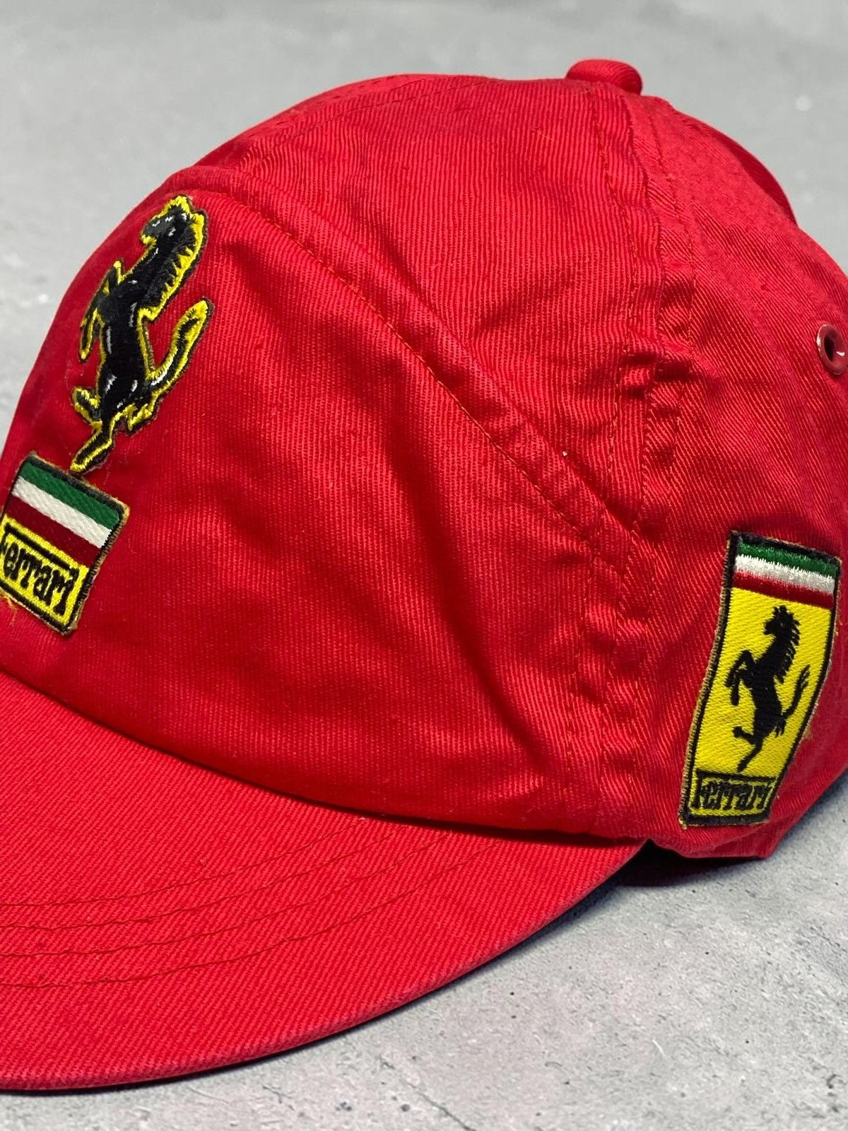 Ferrari Vintage 80s Ferrari Gerhard Berger F1 Cap Size ONE SIZE - 6 Thumbnail