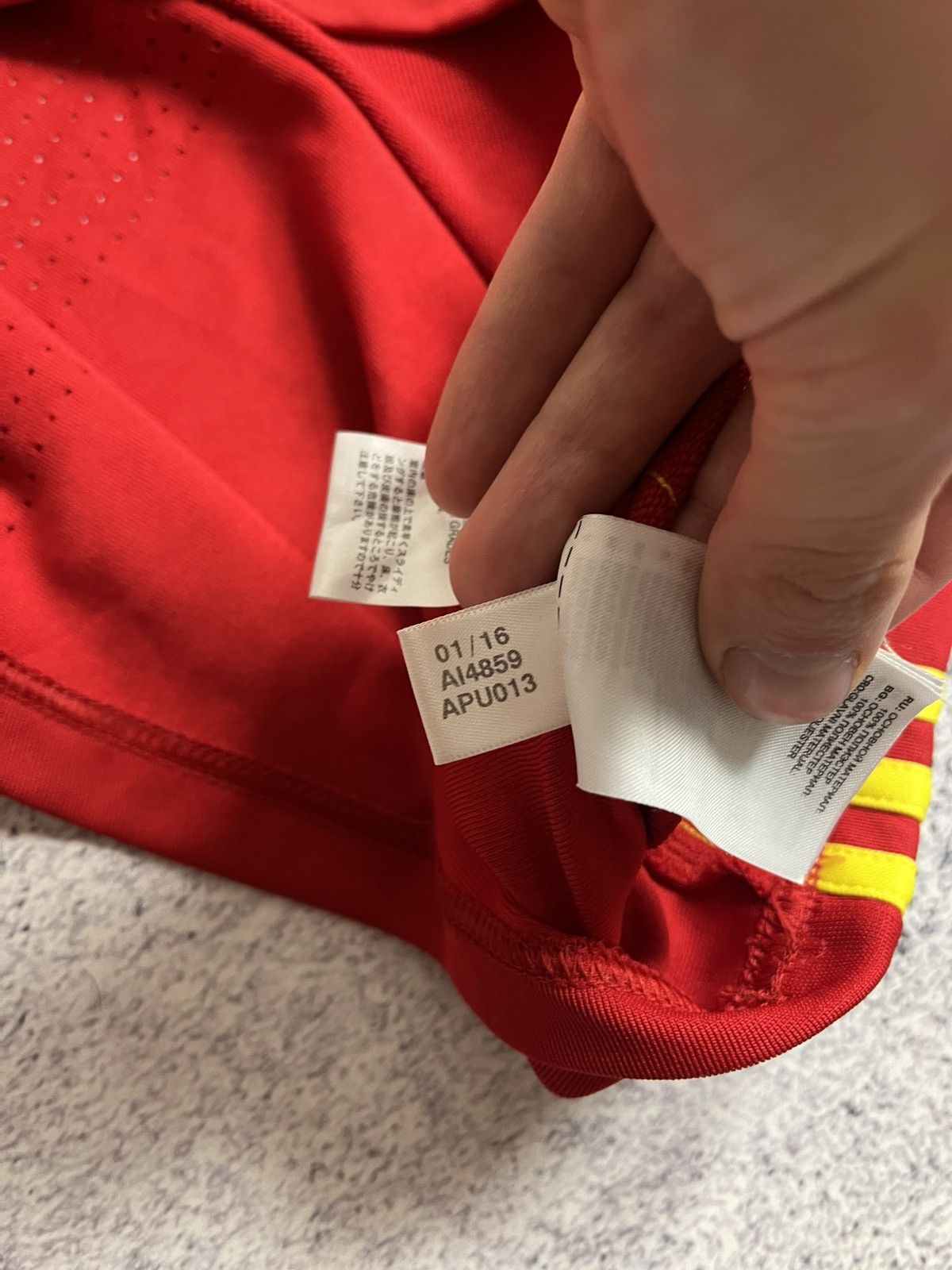 Adidas Adidas Spain 2016 Long Sleeve Football Soccer Jersey Top Size US L / EU 52-54 / 3 - 11 Thumbnail