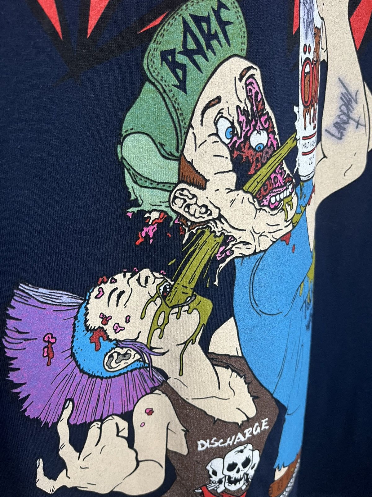 Band Tees Signed Municipal Waste Shotgun Blast Barf Shirt Size US S / EU 44-46 / 1 - 4 Thumbnail