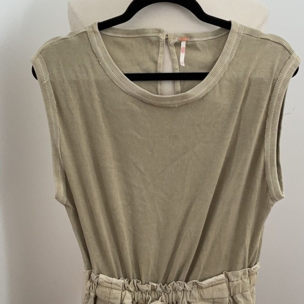 Free People Free People Mixed Media One Piece in Sand Jam, Size: XS Size 25" / US 0 / IT 36 - 9 Thumbnail