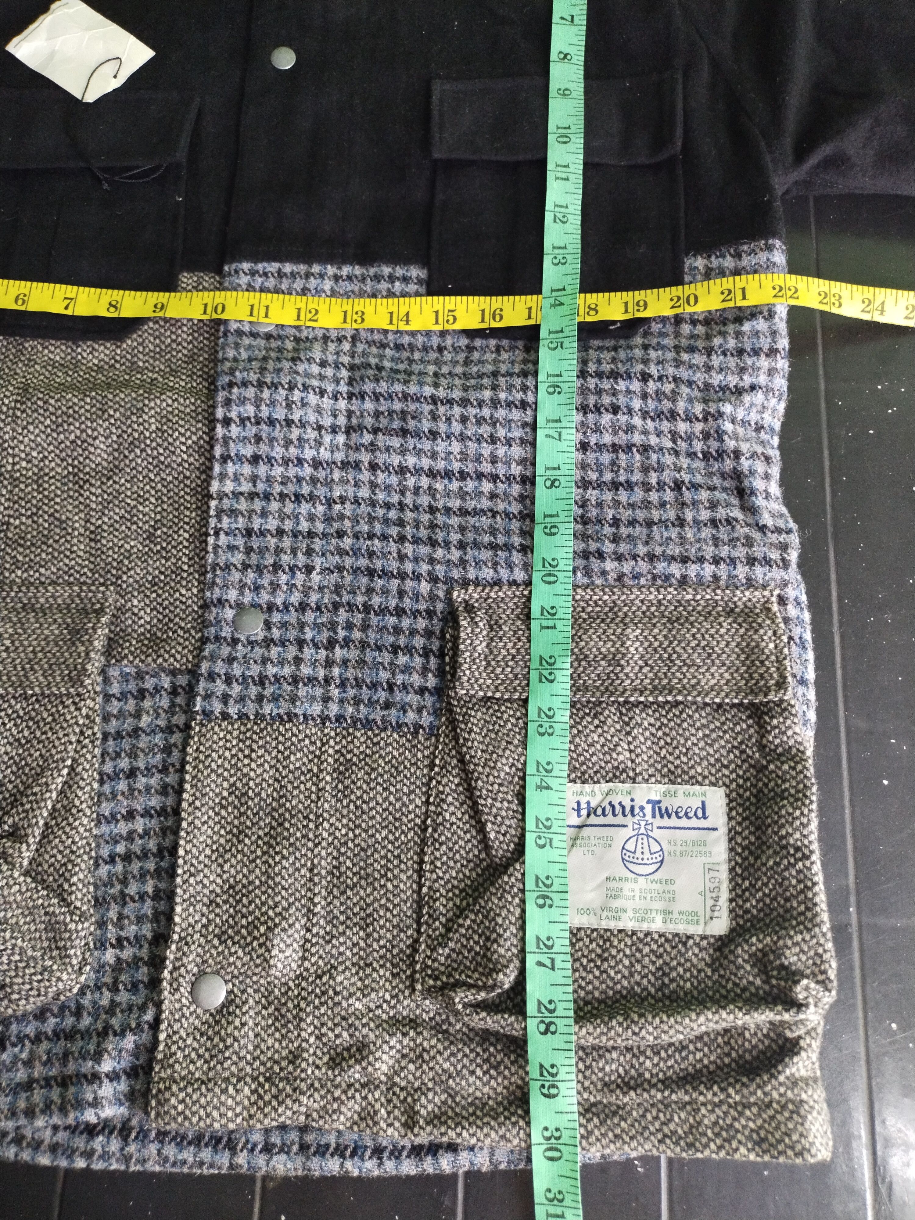 Harris Tweed × Vintage Harris Tweed KMK Pure New Wool Hoodie Jacket Size US M / EU 48-50 / 2 - 9 Thumbnail