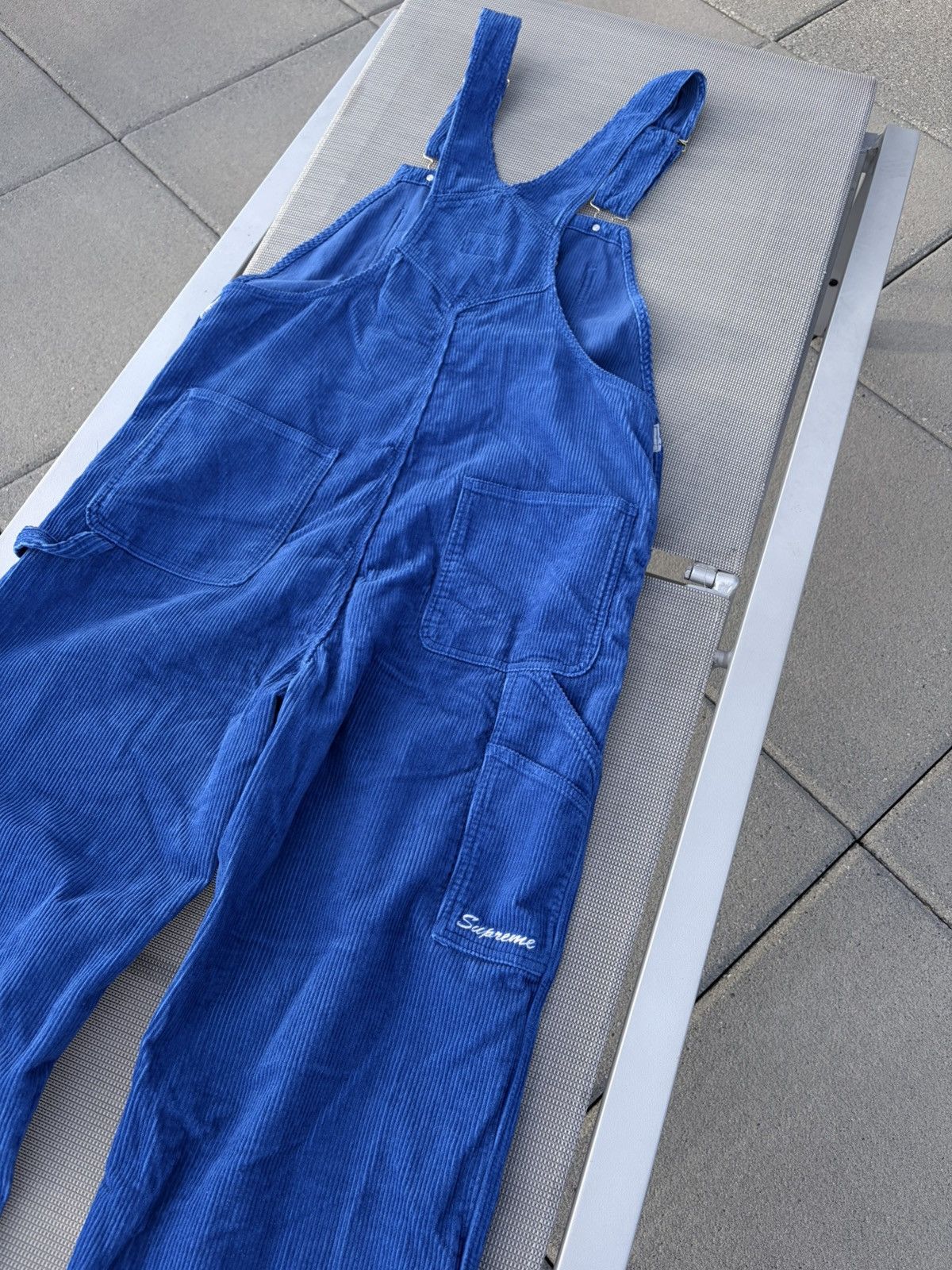 Dickies × Supreme Supreme x Dickies Corduroy Overalls 'Royal' (FW22) Size US L / EU 52-54 / 3 - 9 Thumbnail