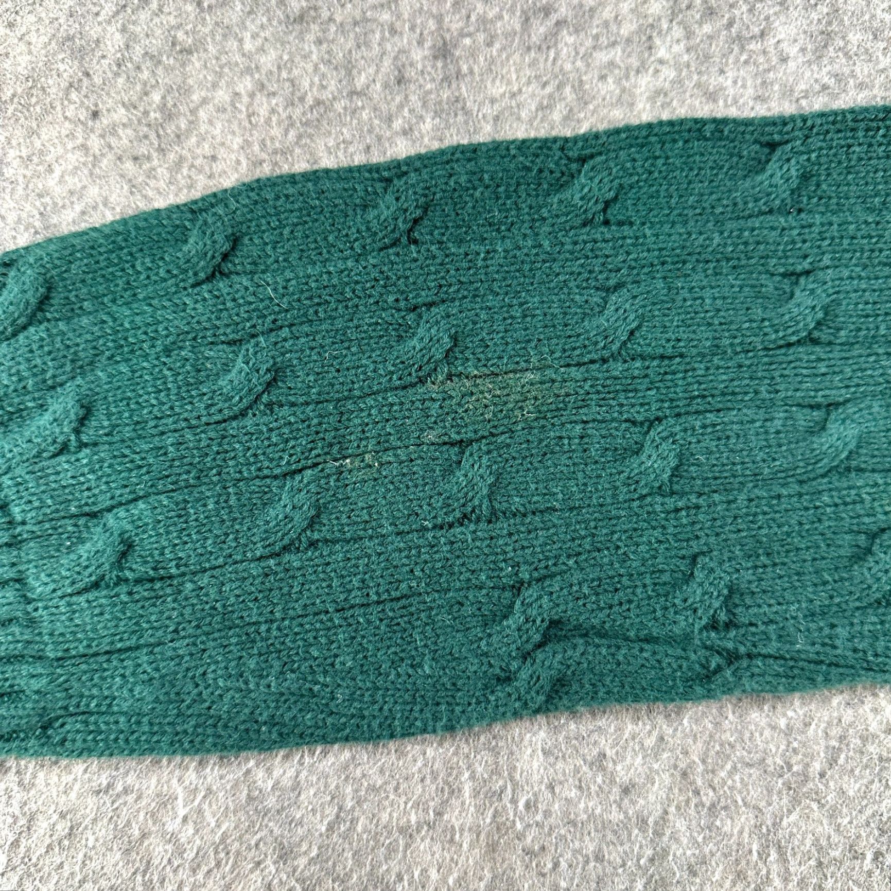 Polo Ralph Lauren VINTAGE Ralph Lauren Sport Sweater Women XL Green Crew Neck Cable Knit Pony 90s Size XL / US 12-14 / IT 48-50 - 7 Thumbnail