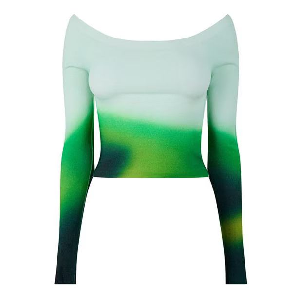 o1g2r1mq1224 Blurred Sweater in Multicolor