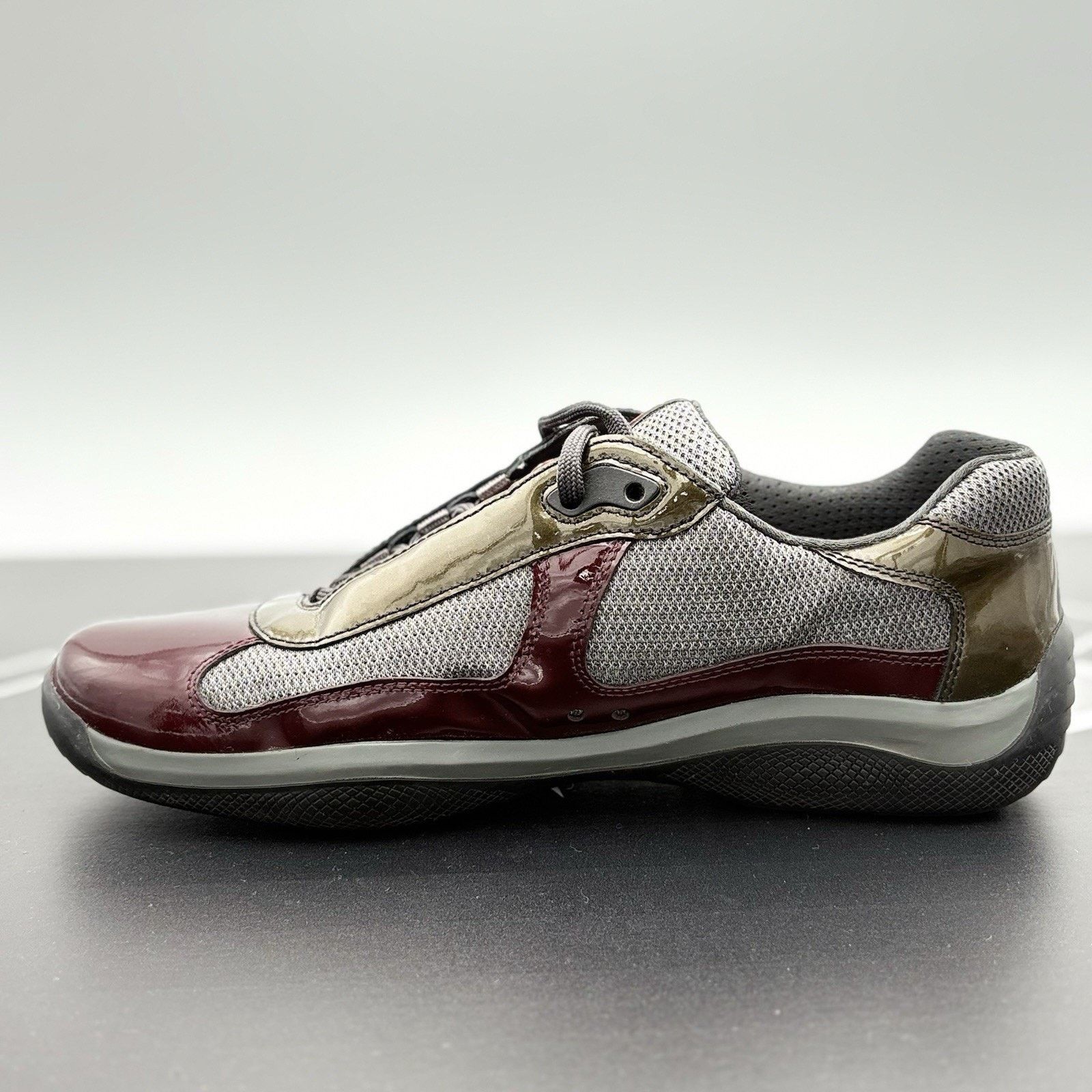 Prada Prada Americas Cup ' Burgundy Grey ' | SUPER CLEAN! Size US 9 / EU 42 - 4 Thumbnail