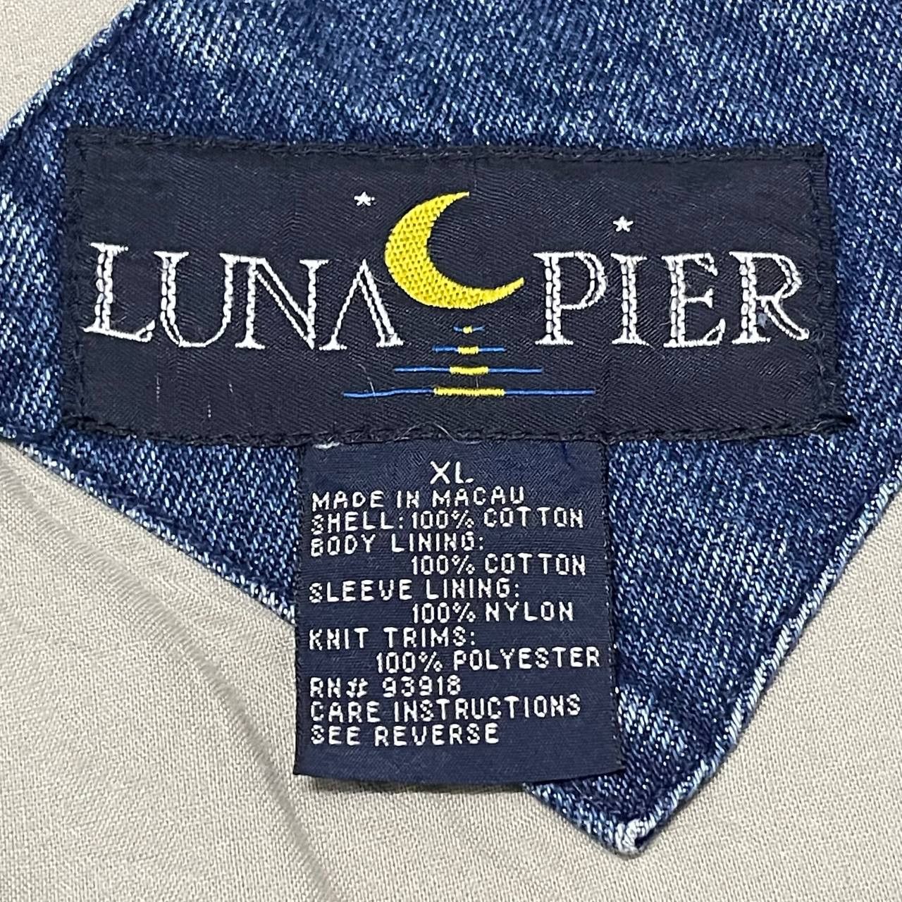 Vintage Vintage Luna Pier Dog Embroidery Denim Varsity Jacket Size US XL / EU 56 / 4 - 10 Thumbnail