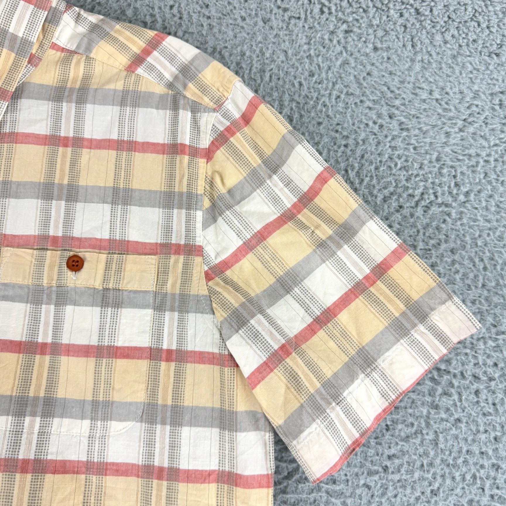 Quiksilver Quiksilver Waterman Button-Up Shirt Mens Medium Yellow Plaid SS Tailored Regular Fit Casual Beach Hawaiian Size US M / EU 48-50 / 2 - 3 Thumbnail