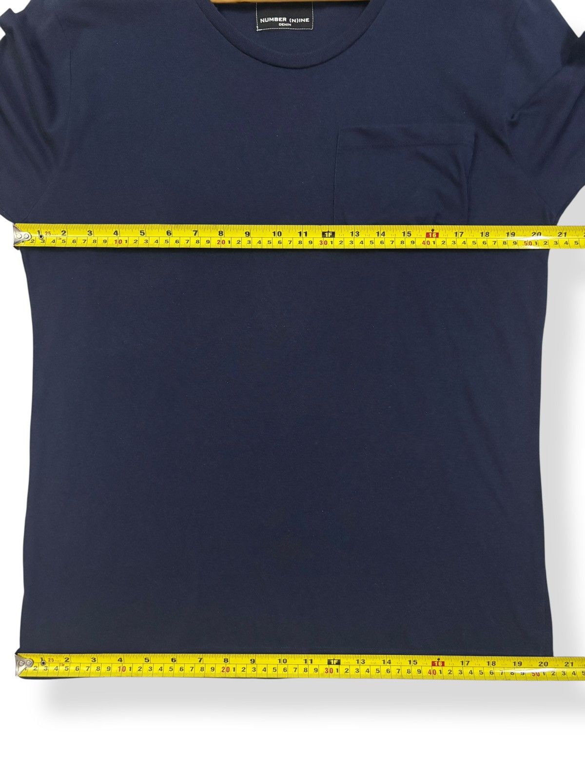 Number (N)ine Vintage Number (N)ine Denim Plain Dark Navy Pocket T-shirt Size US M / EU 48-50 / 2 - 12 Thumbnail