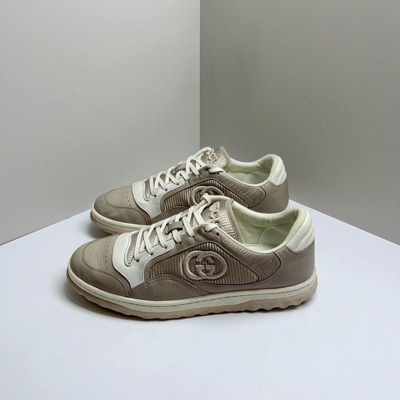 Gucci Gucci MAC80 Leather Low-Top Sneakers for Men 0079 Size US 9 / EU 42 - 1 Thumbnail
