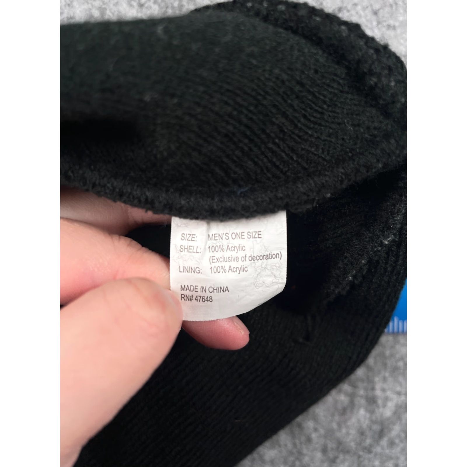 Vintage Frostbite Beanie Mens One Size Blue Gray Stripe Knit 100% Acrylic Lined Hat Beanie Mens One Size Blue Gray Stripe Knit 100% Acrylic Lined Size ONE SIZE - 7 Thumbnail