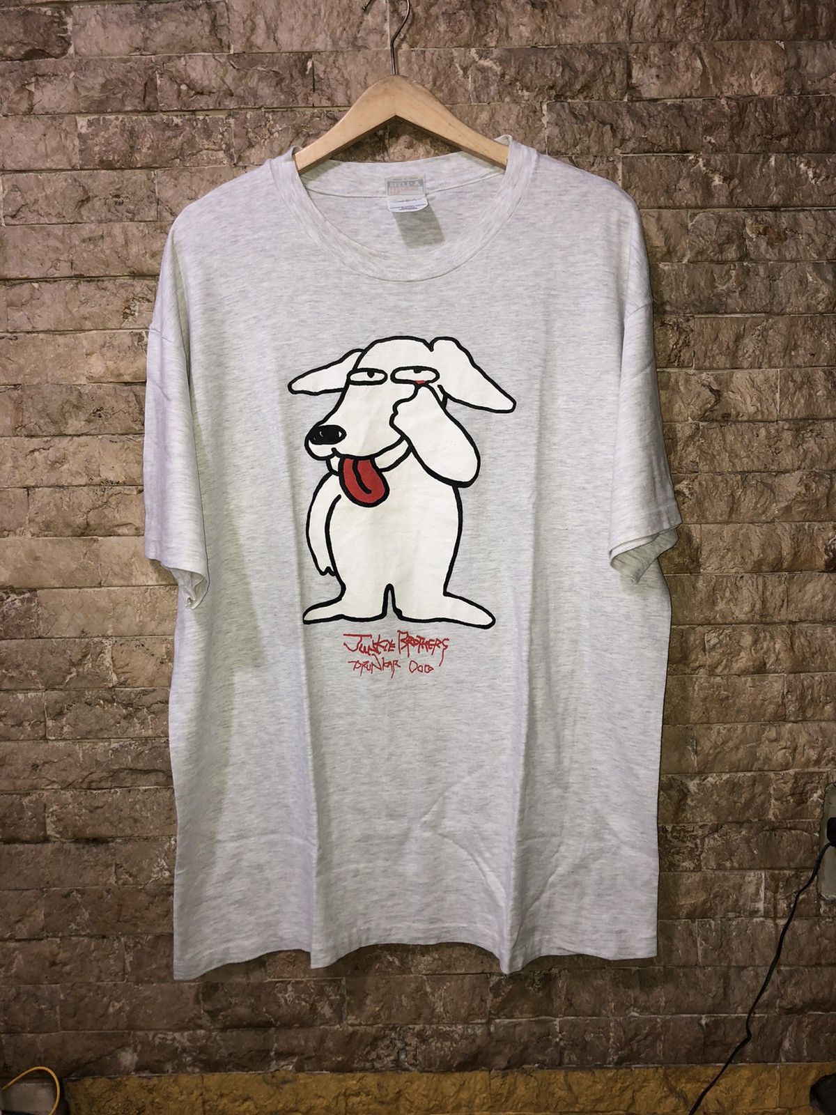 Hanes × Vintage Vintage Junkie Brothers Drunker Dog Tee Size US XL / EU 56 / 4 - 1 Thumbnail