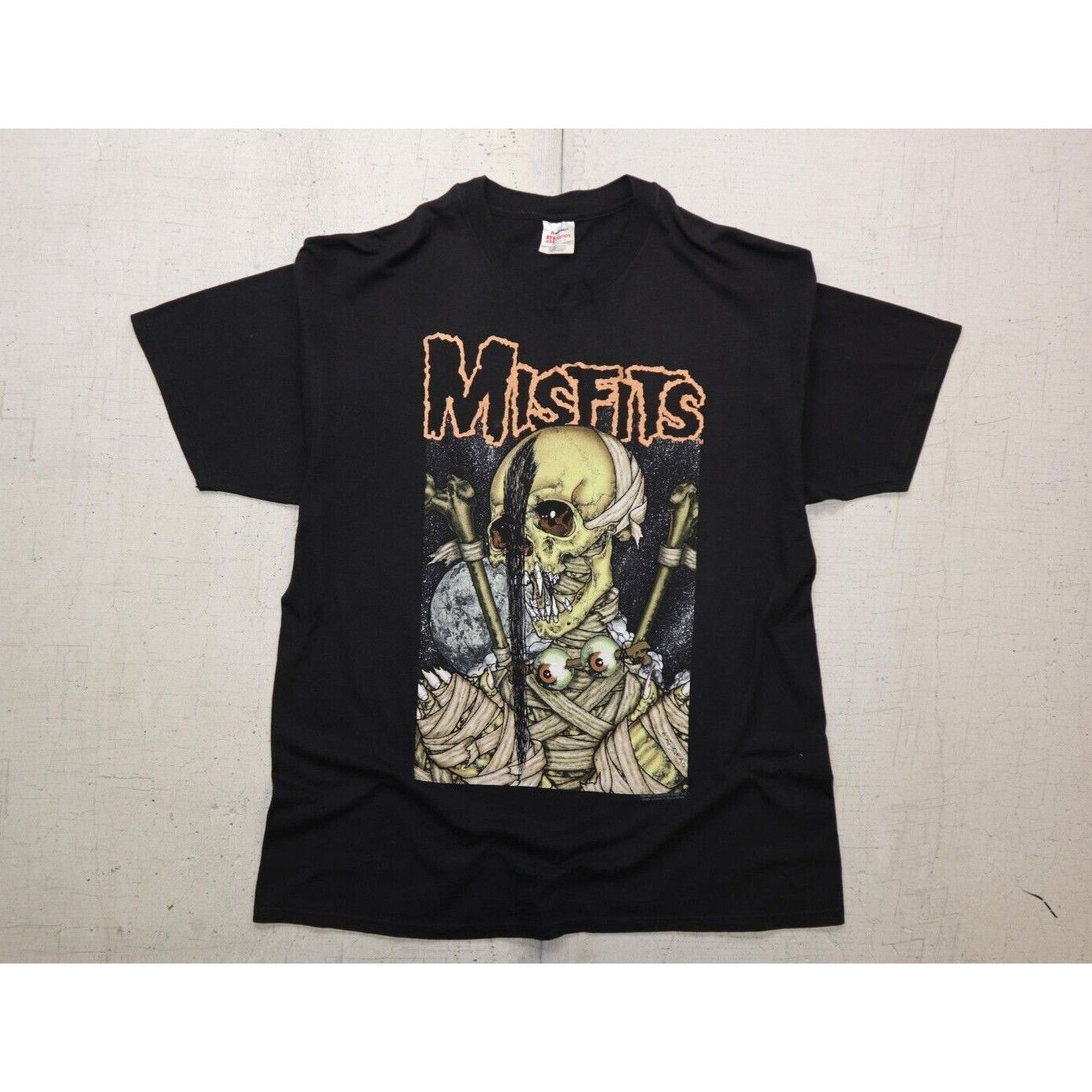 Hanes Vintage 90s Misfits Pushead T Shirt Here Comes Dead Vampire Size US XL / EU 56 / 4 - 10 Thumbnail