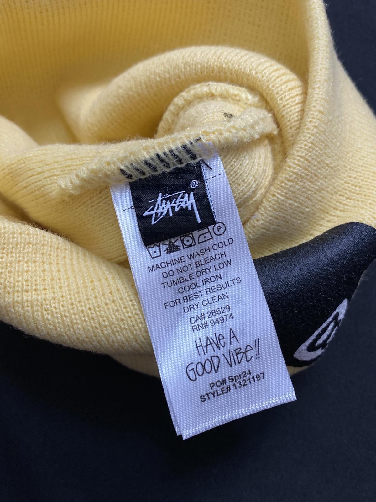 Stussy Rare Stussy Mixed Logo No Cuff Knit Skull Cap Yellow Beanie Size ONE SIZE - 6 Thumbnail