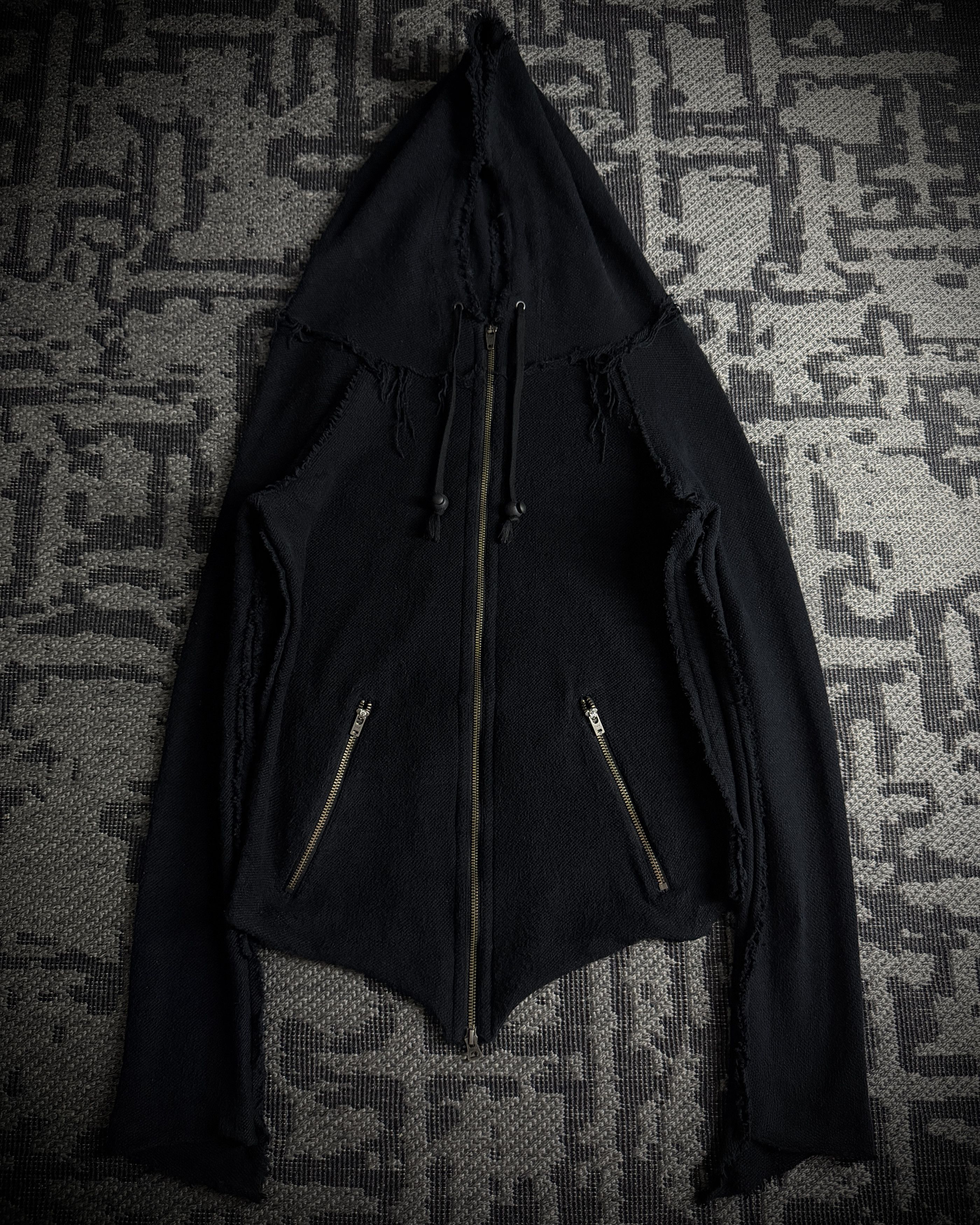 Le Grande Bleu (L.G.B.) LGB Asymmetrical Raw Zip Hoodie Size US S / EU 44-46 / 1 - 3 Thumbnail
