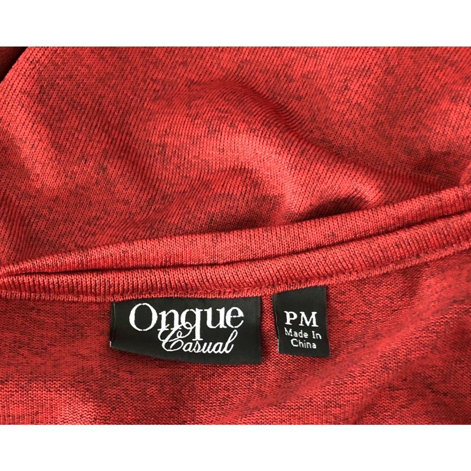 Vintage Onque Pullover Top Red Floral Roses 3/4 Sleeve Beads Whimsigoth Fairy Blouse Women PM XS-XL Size M / US 6-8 / IT 42-44 - 4 Thumbnail