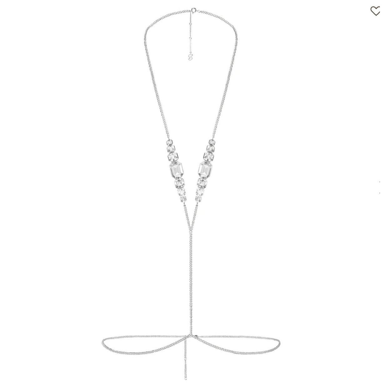 Swarovski Swarovski x SKIMS V BODY CHAIN (Silver) Size ONE SIZE - 3 Thumbnail