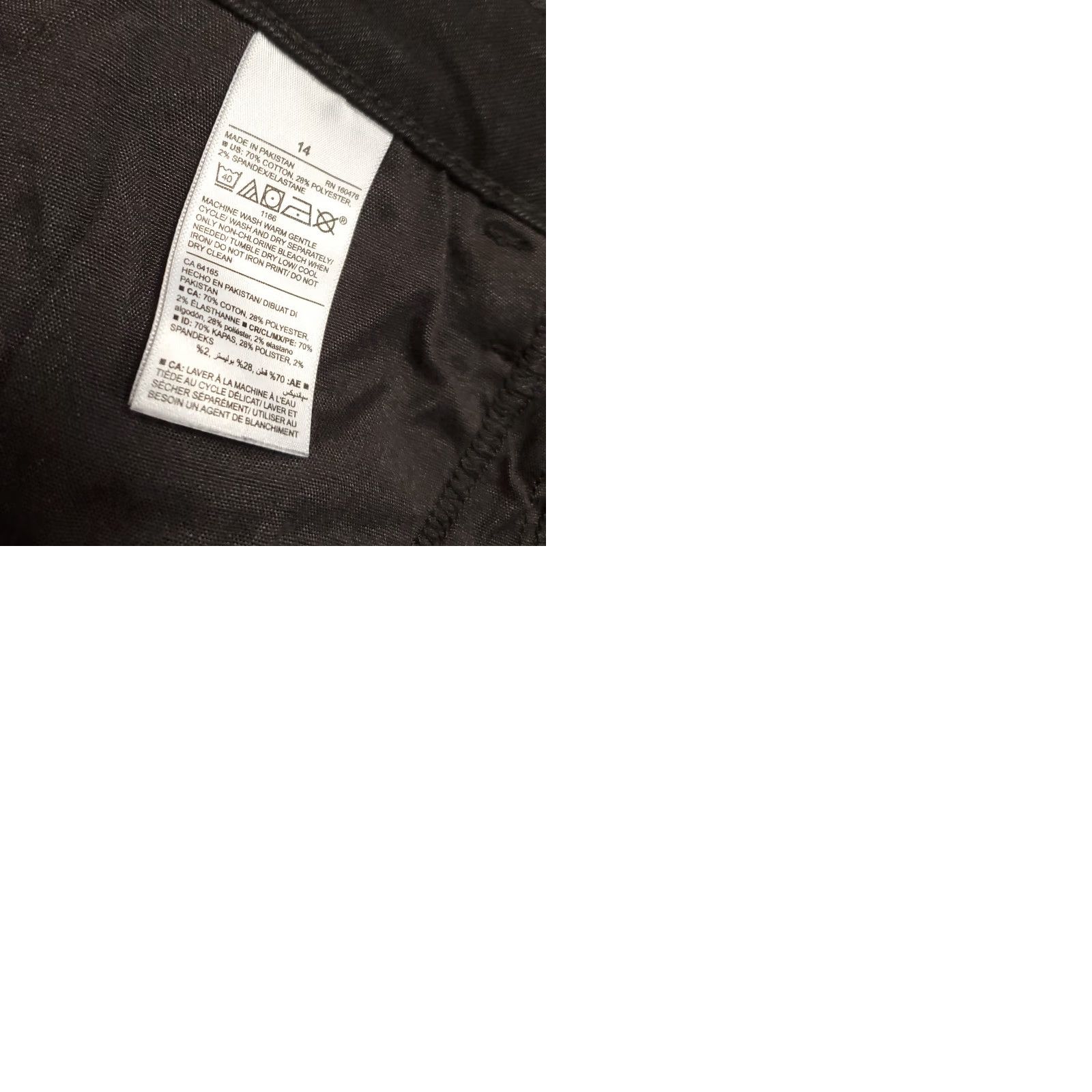 Old Navy Old Navy Jeans Womens 14 Black Denim Skinny 5-Pocket City Stretch Slim Regular Denim - Jeans Size 36" / US 14 / IT 50 - 9 Thumbnail