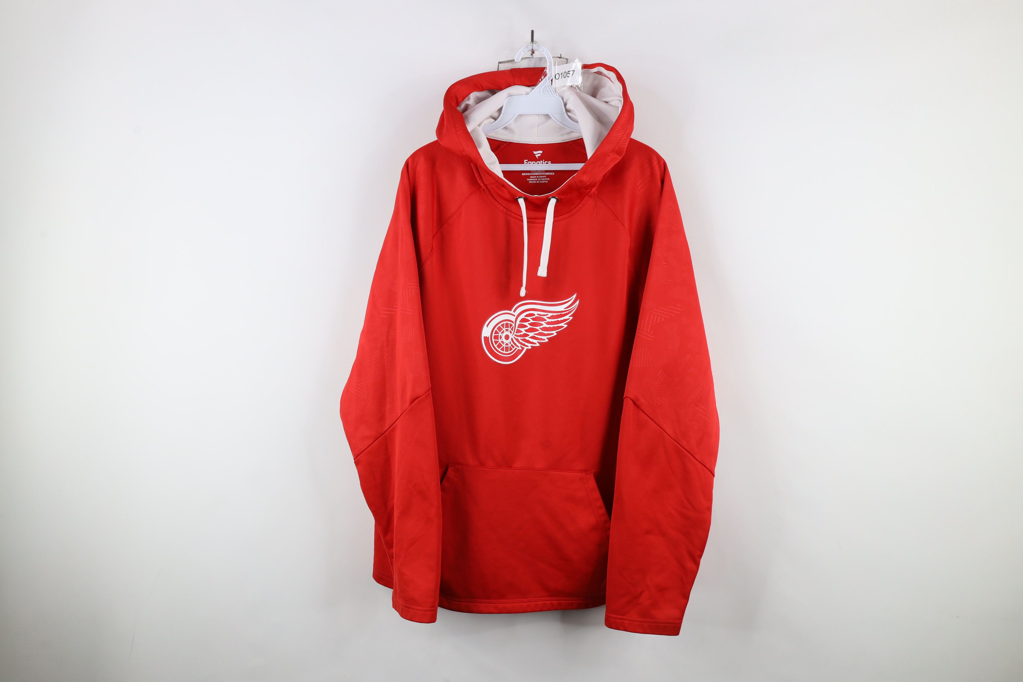 Vintage Fanatics Spell Detroit Red Wings Hockey Hoodie Sweatshirt Size US XL / EU 56 / 4 - 1 Thumbnail