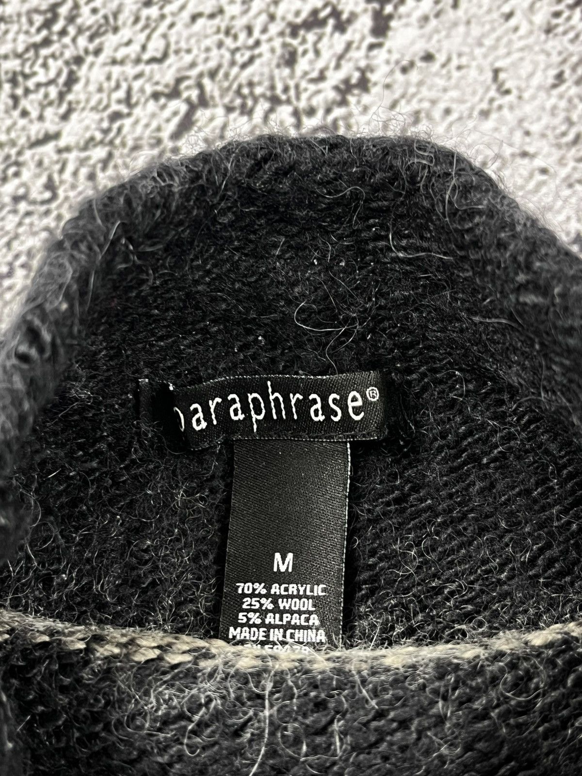 Vintage Vintage Y2K Cropped Striped Alpaca Wool Turtleneck Sweater M Size M / US 6-8 / IT 42-44 - 5 Thumbnail