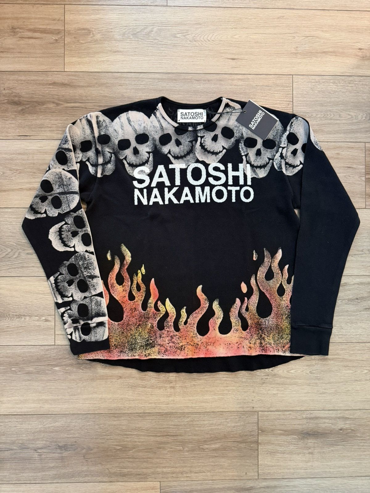 Satoshi Nakamoto Satoshi Nakamoto Lost Boys Skull Thermal Longsleeve Size US XXL / EU 58 / 5 - 1 Thumbnail