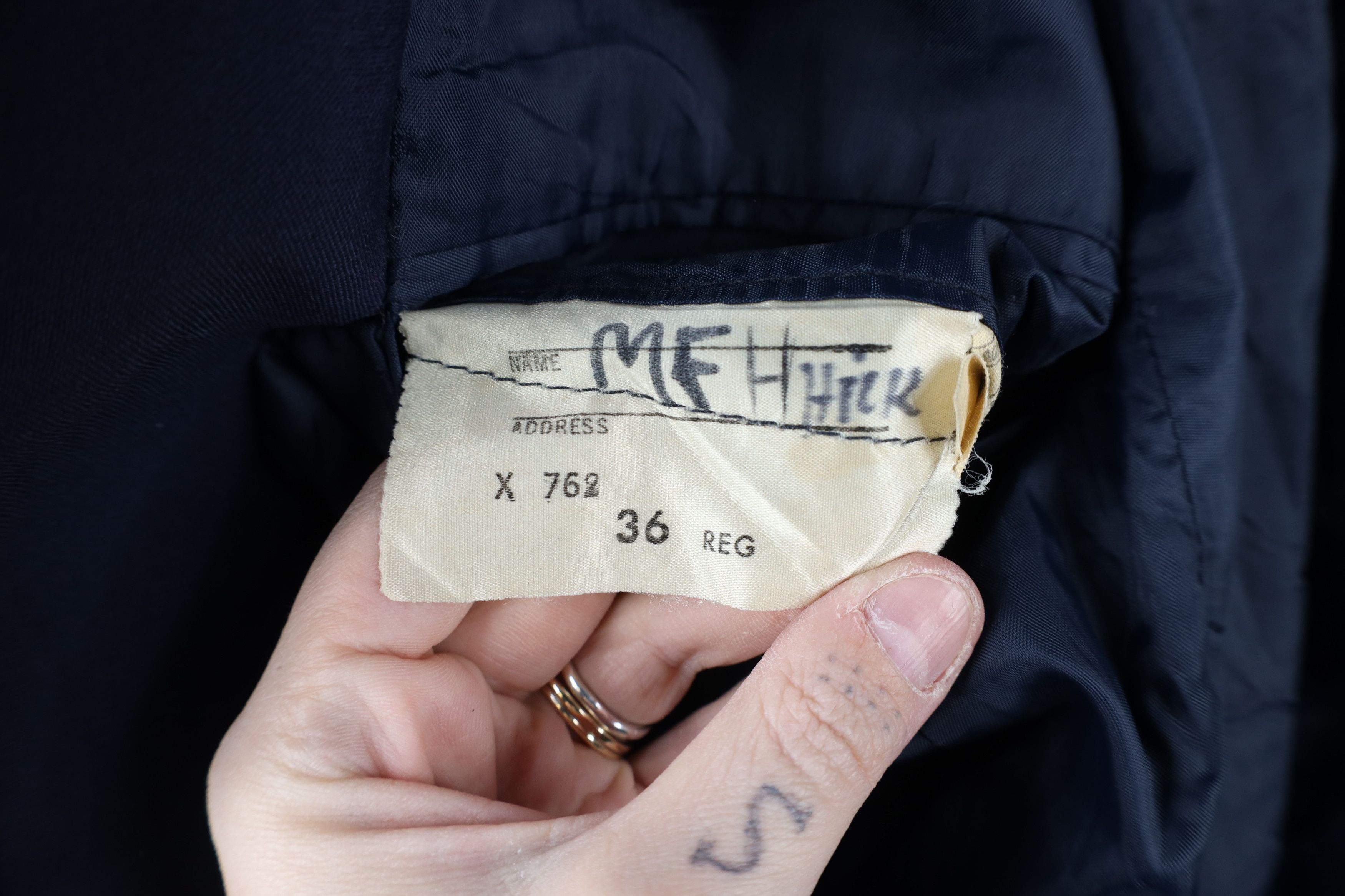 Vintage Vintage 60s Smoking Button Tuxedo Suit Coat Jacket Blue USA Size US M / EU 48-50 / 2 - 12 Thumbnail