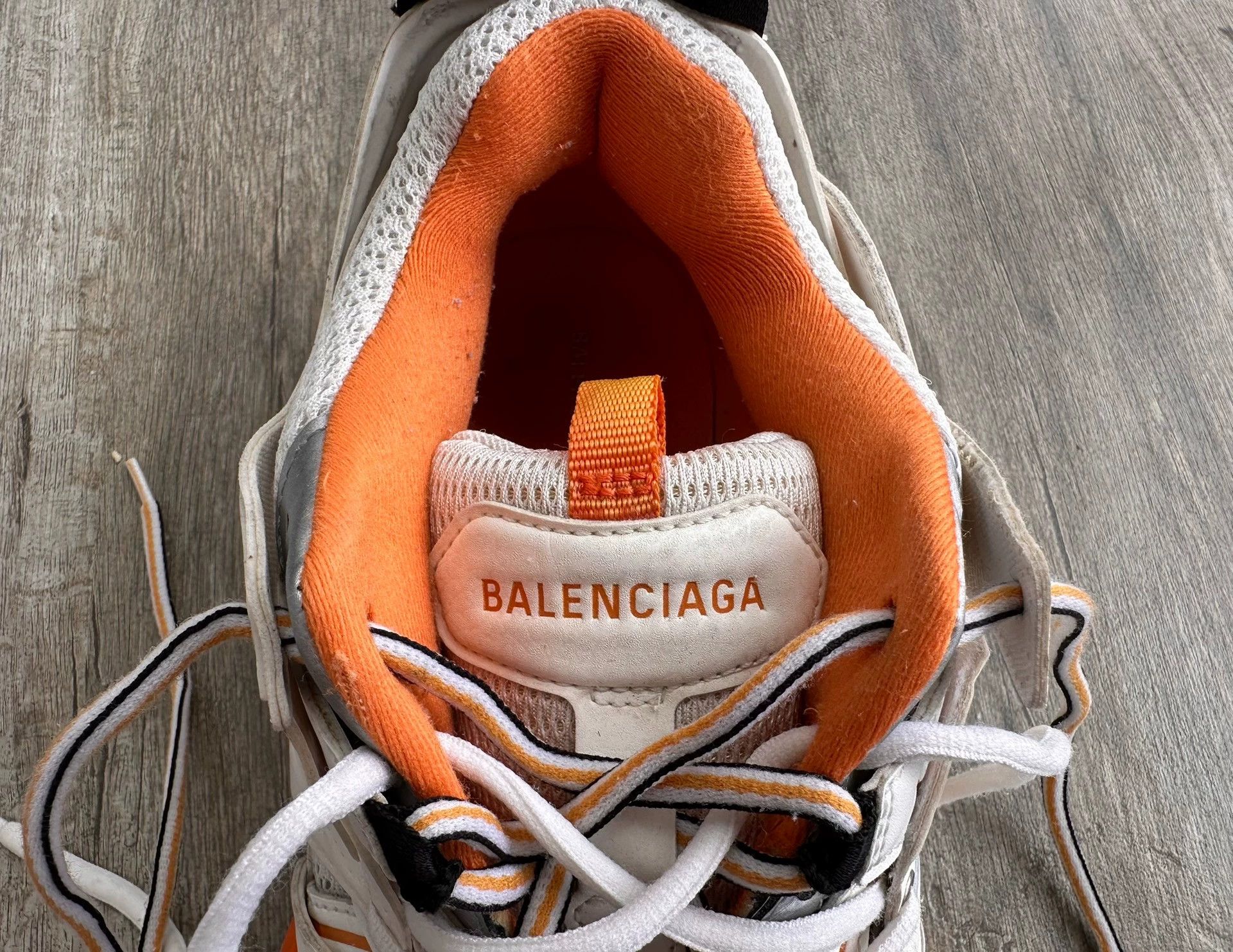 Balenciaga Balenciaga Track Nylon Dad Shoe Men's White Orange Used 43 Size US 10 / EU 43 - 6 Thumbnail