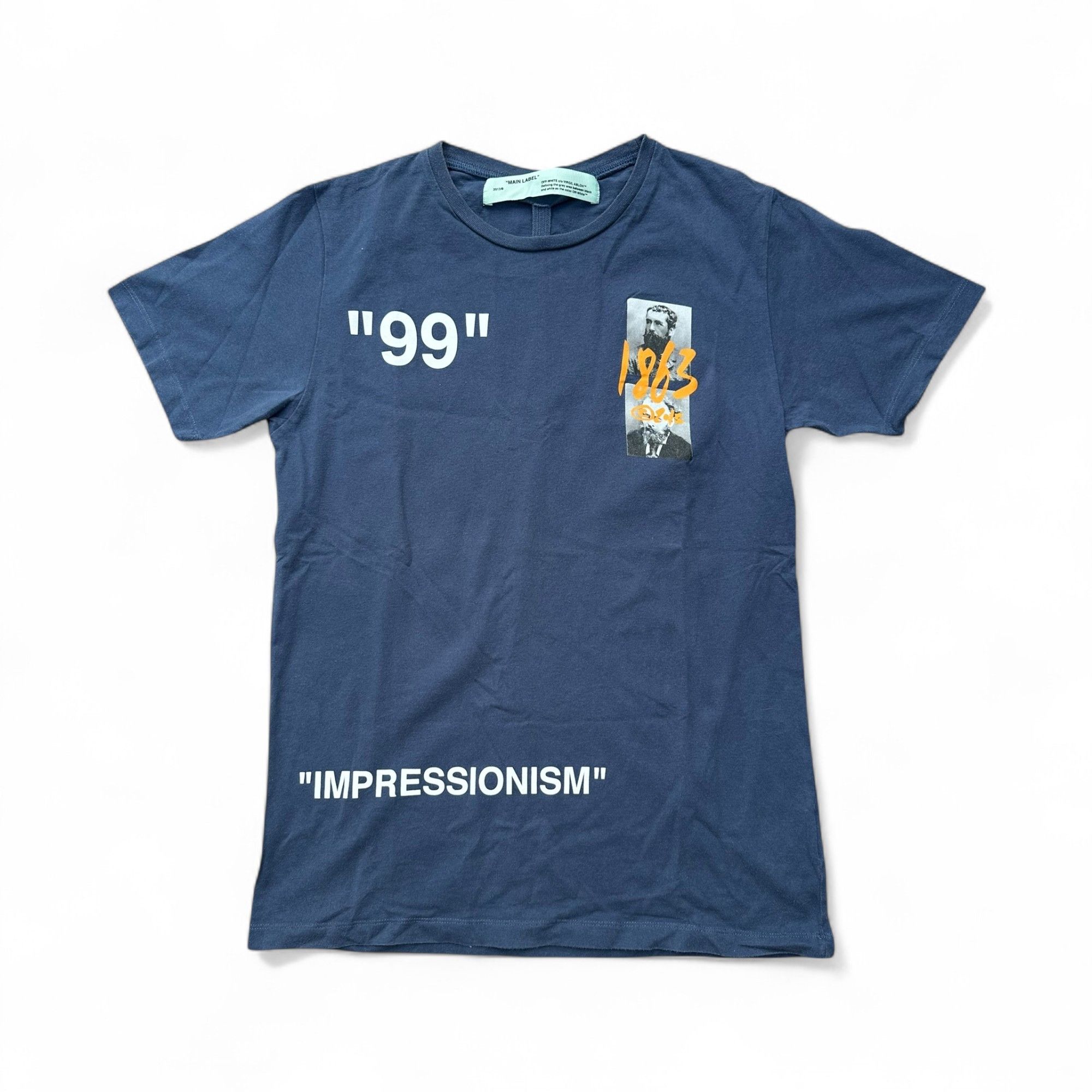 Off-White Off-White T-Shirt Summer 1863 Navy Impressionism Logo size M Size US M / EU 48-50 / 2 - 1 Thumbnail